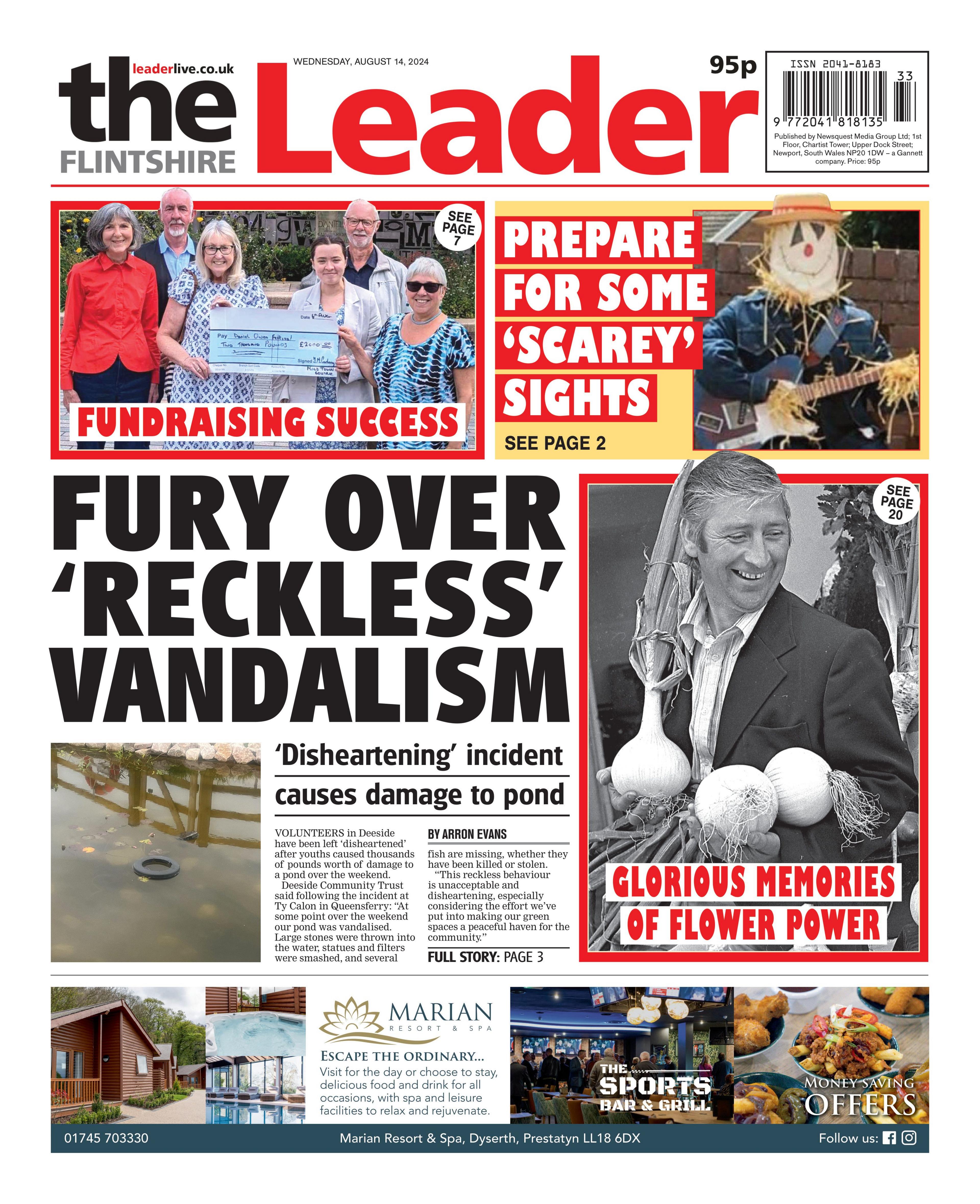 Flintshire Leader front page