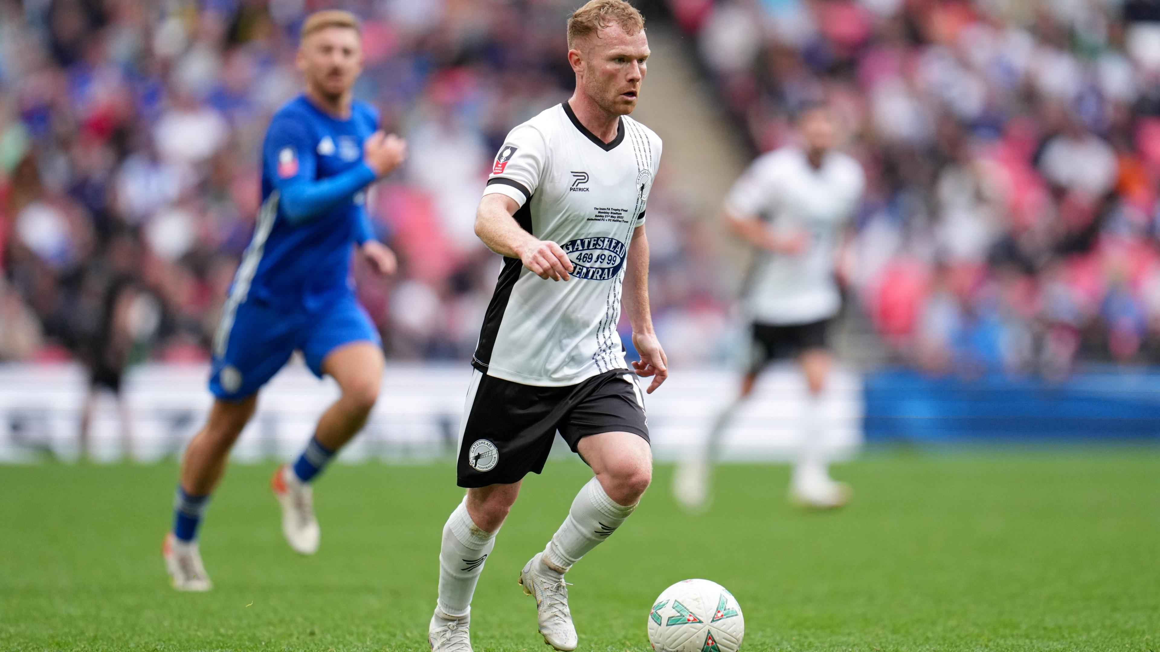 Adam Campbell, playing for Gateshead