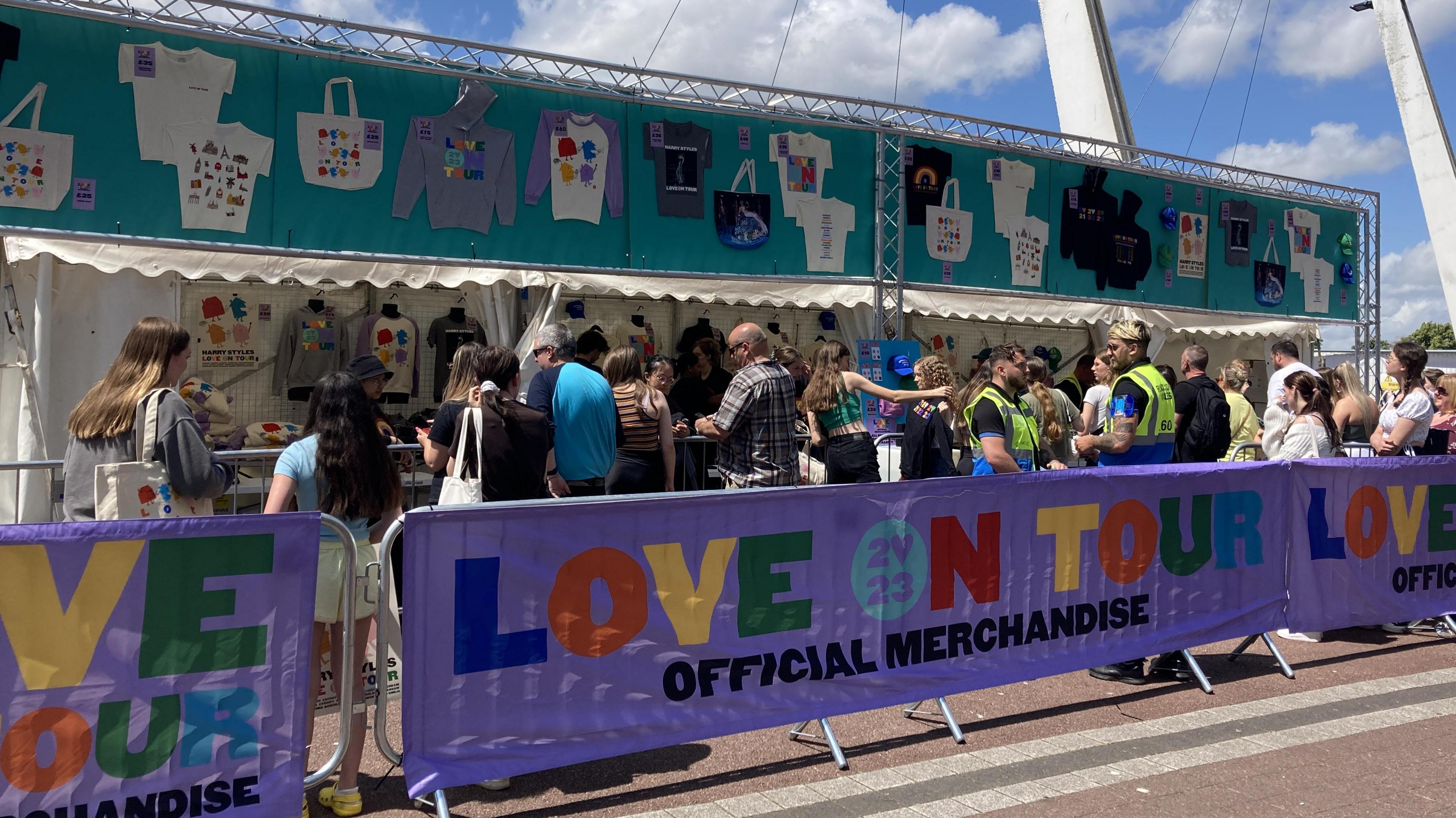 Harry Styles merchandise stall 