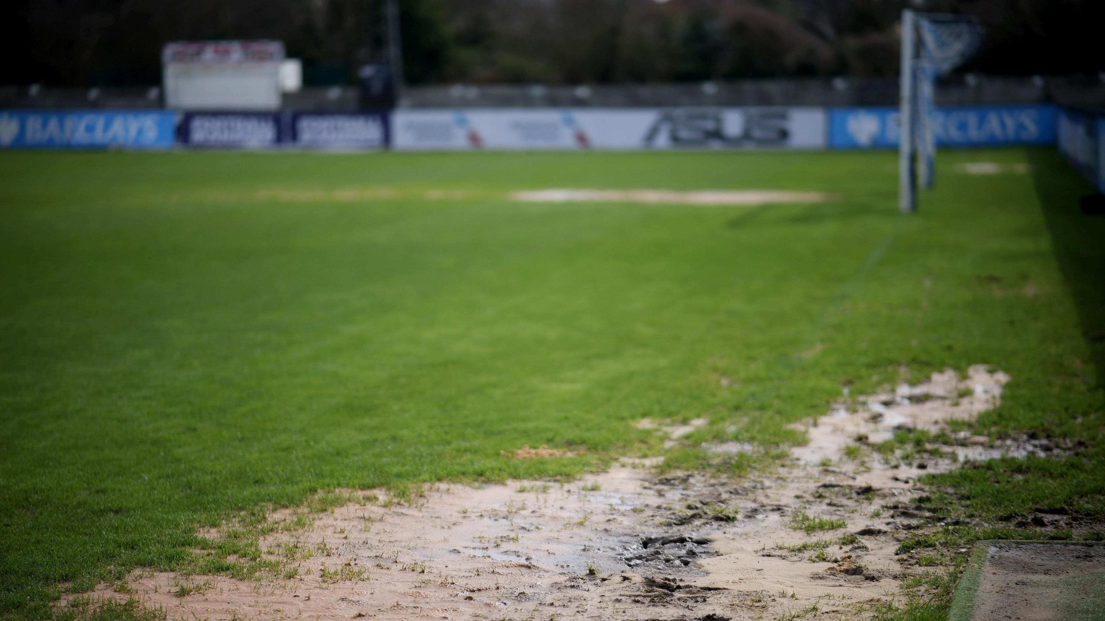 Saturday's domestic Welsh football and rugby fixture list has fallen to the forecast storms