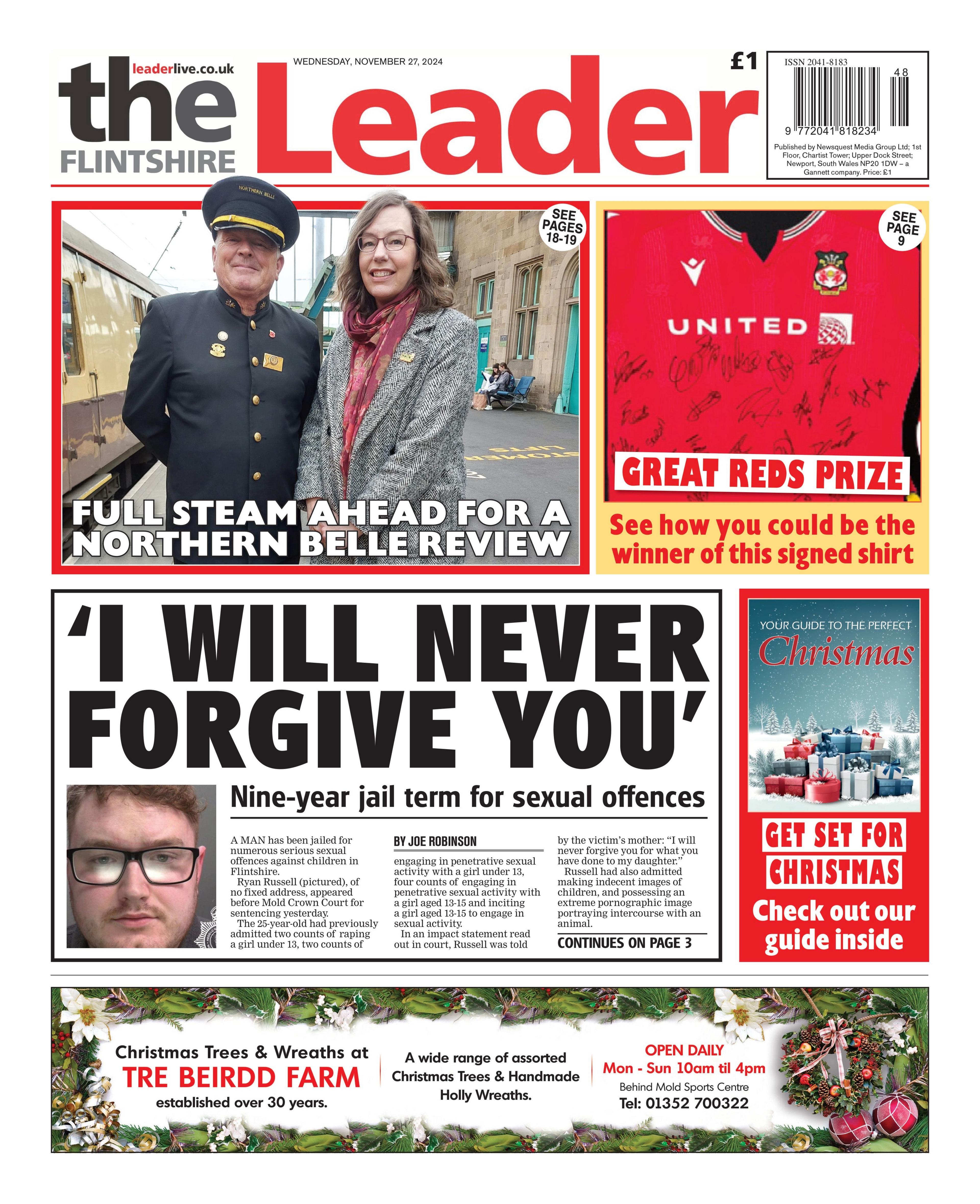 Front page of the Flintshire Leader