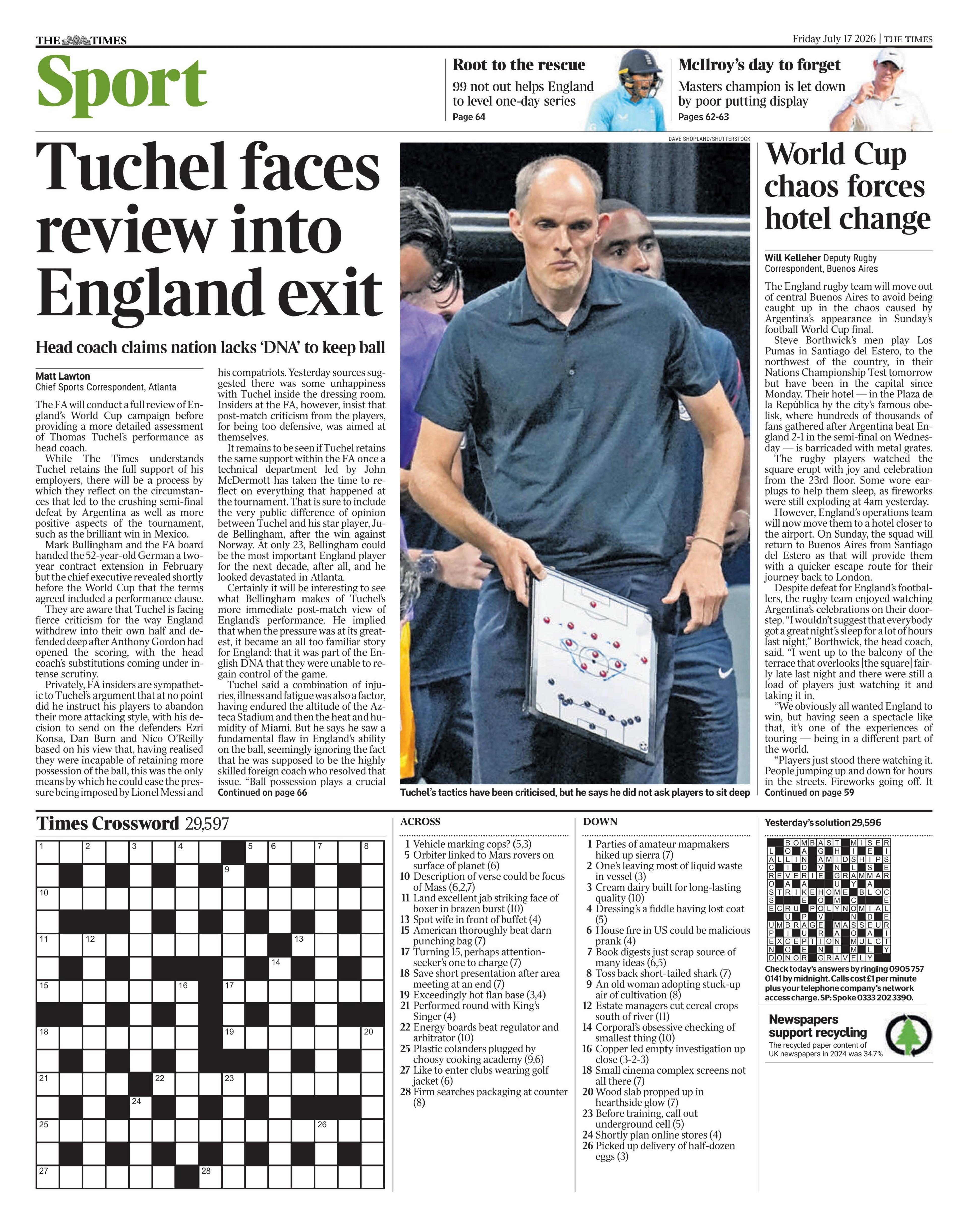 Times back page