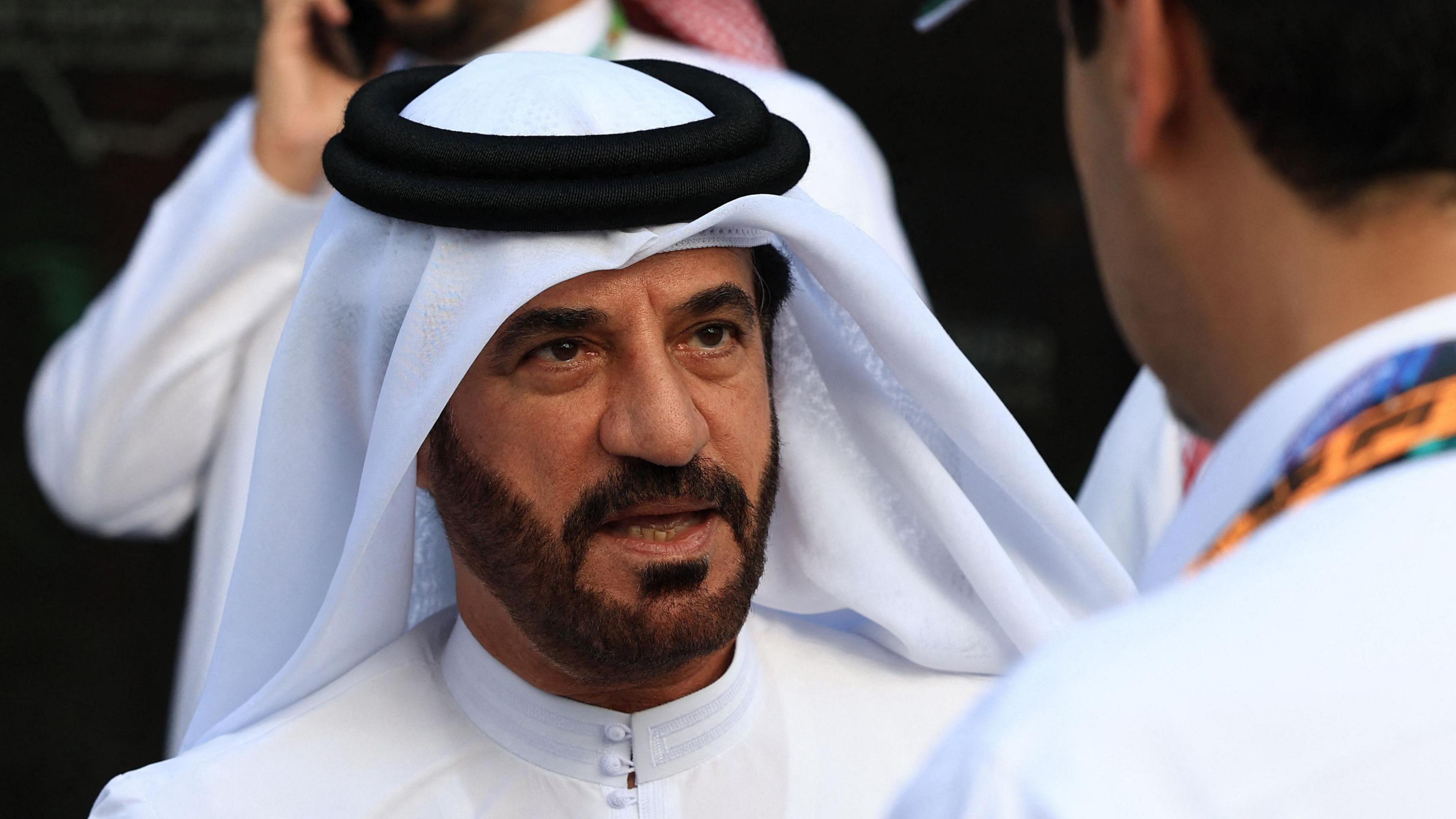 Mohammed Ben Sulayem pictured at the Saudi Arabian Grand Prix