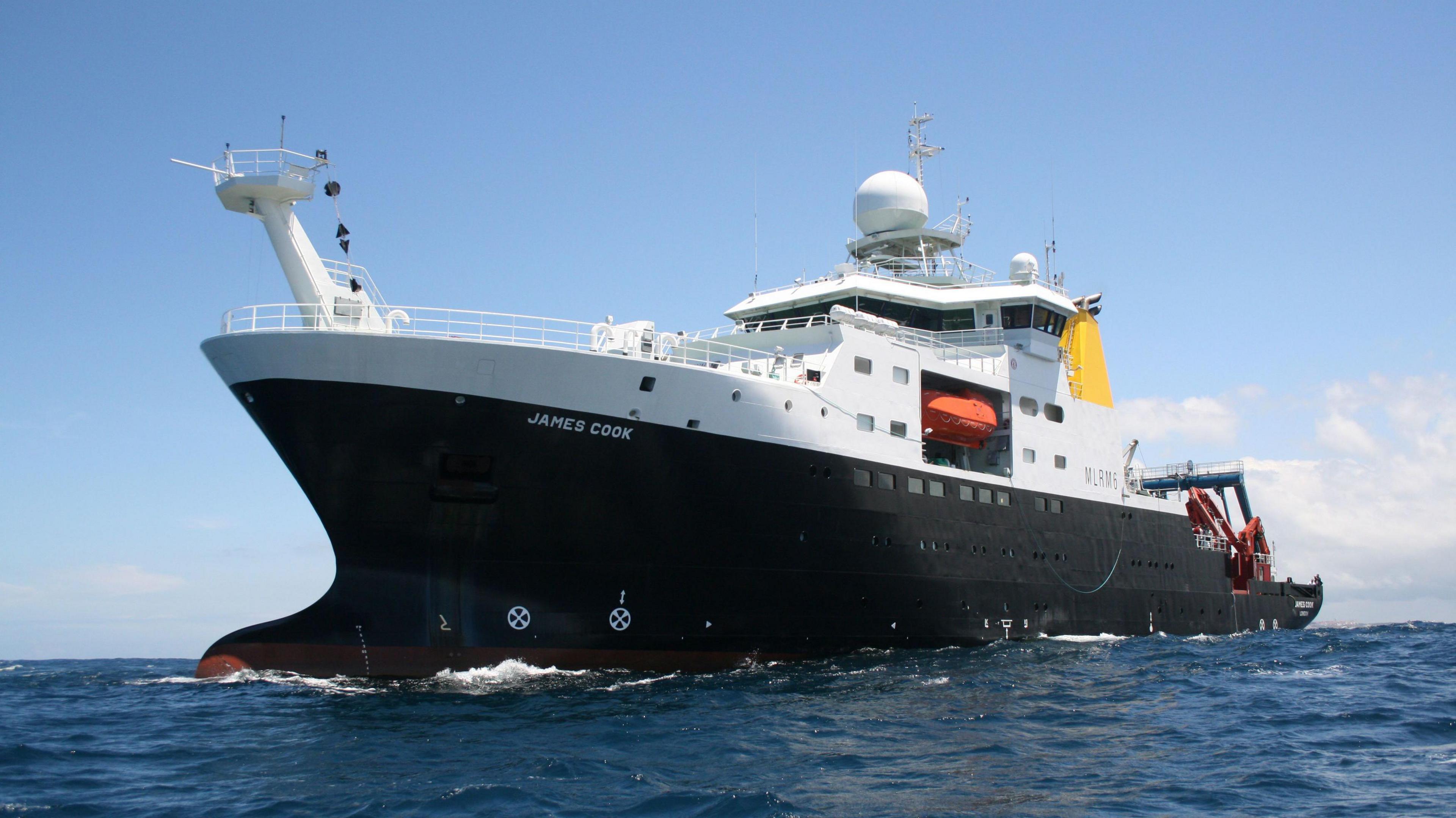 Research vessel RRS James Cook.