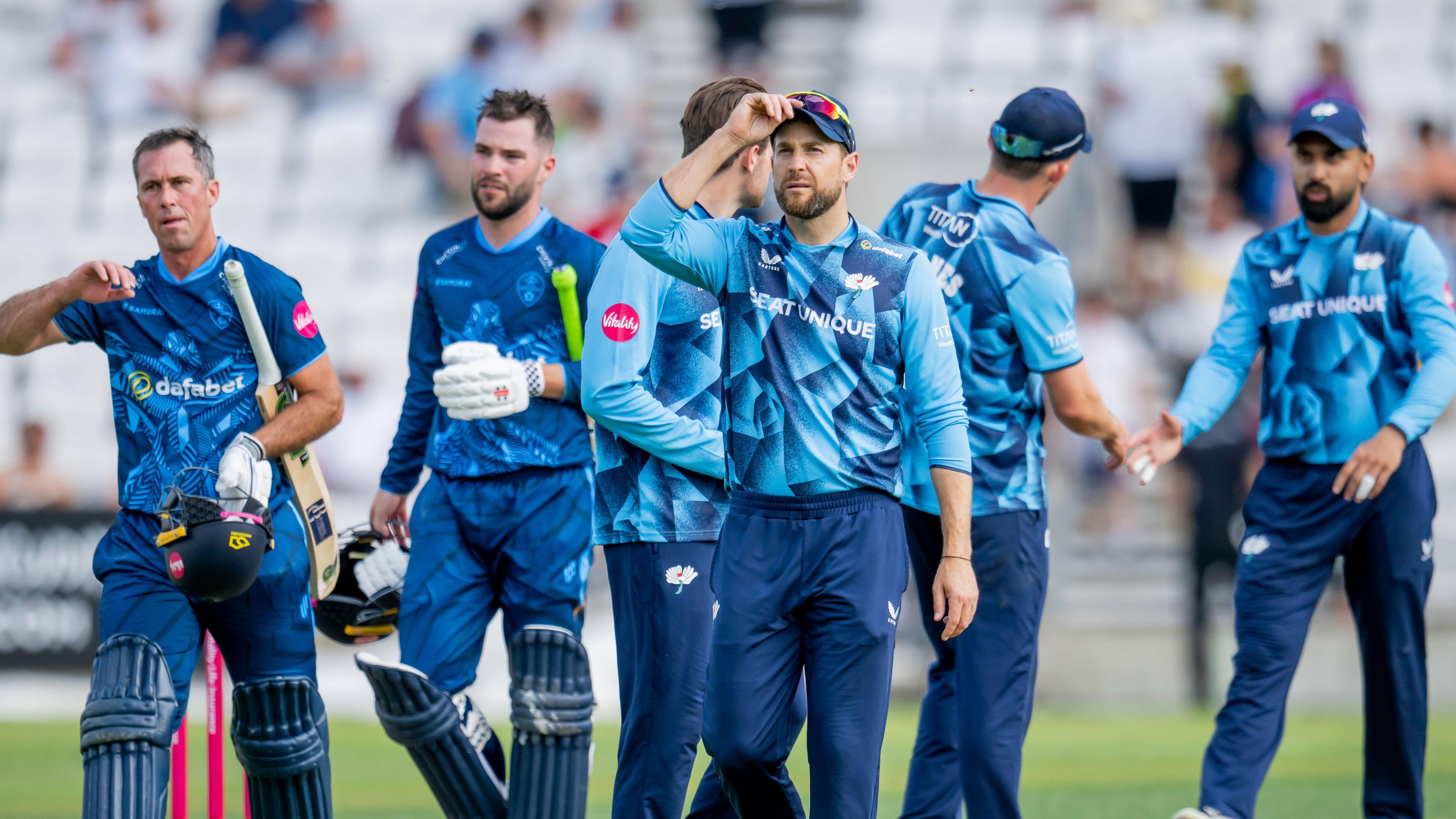 Yorkshire players look dejected
