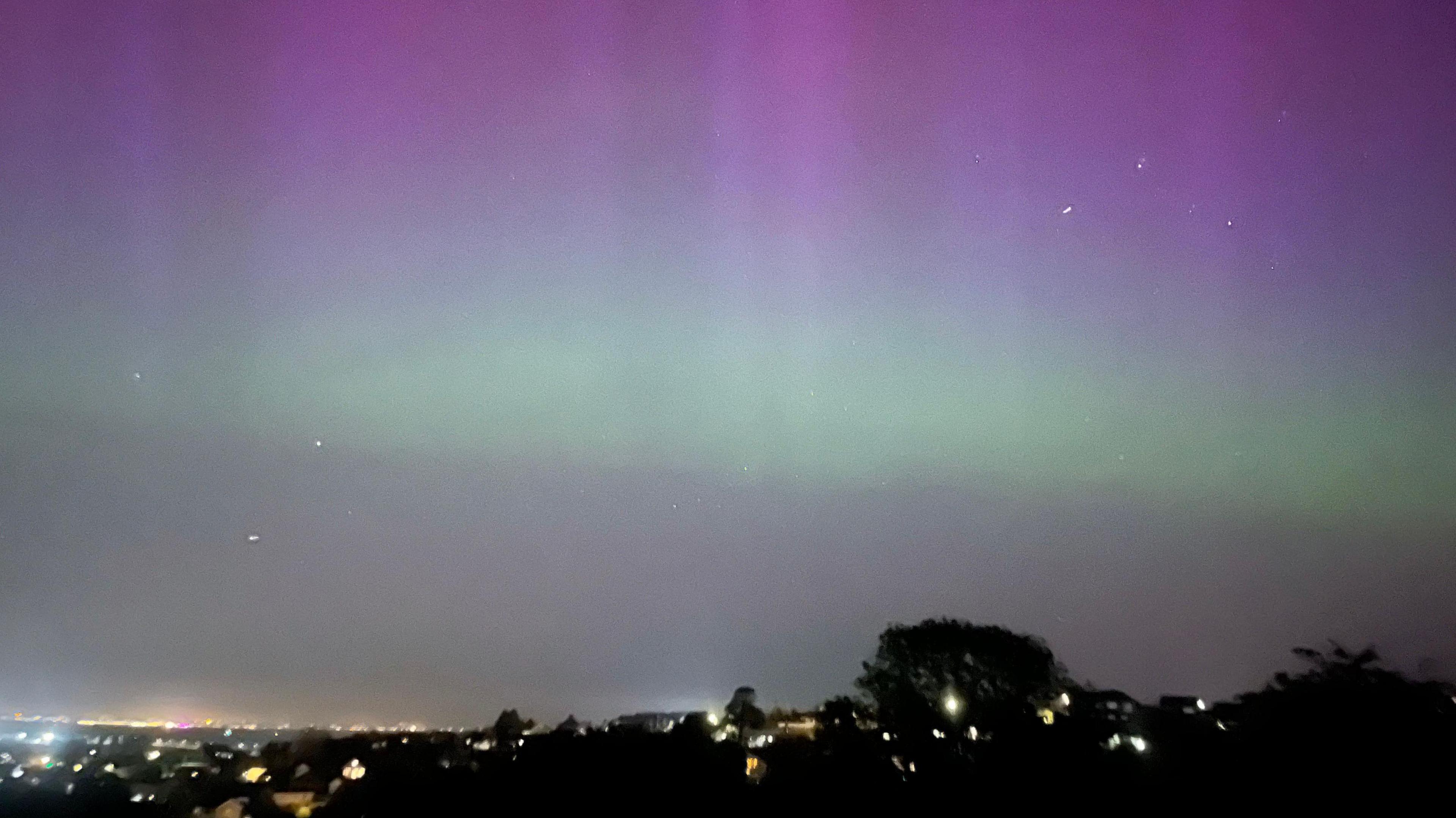 Northern lights over Sittingbourne