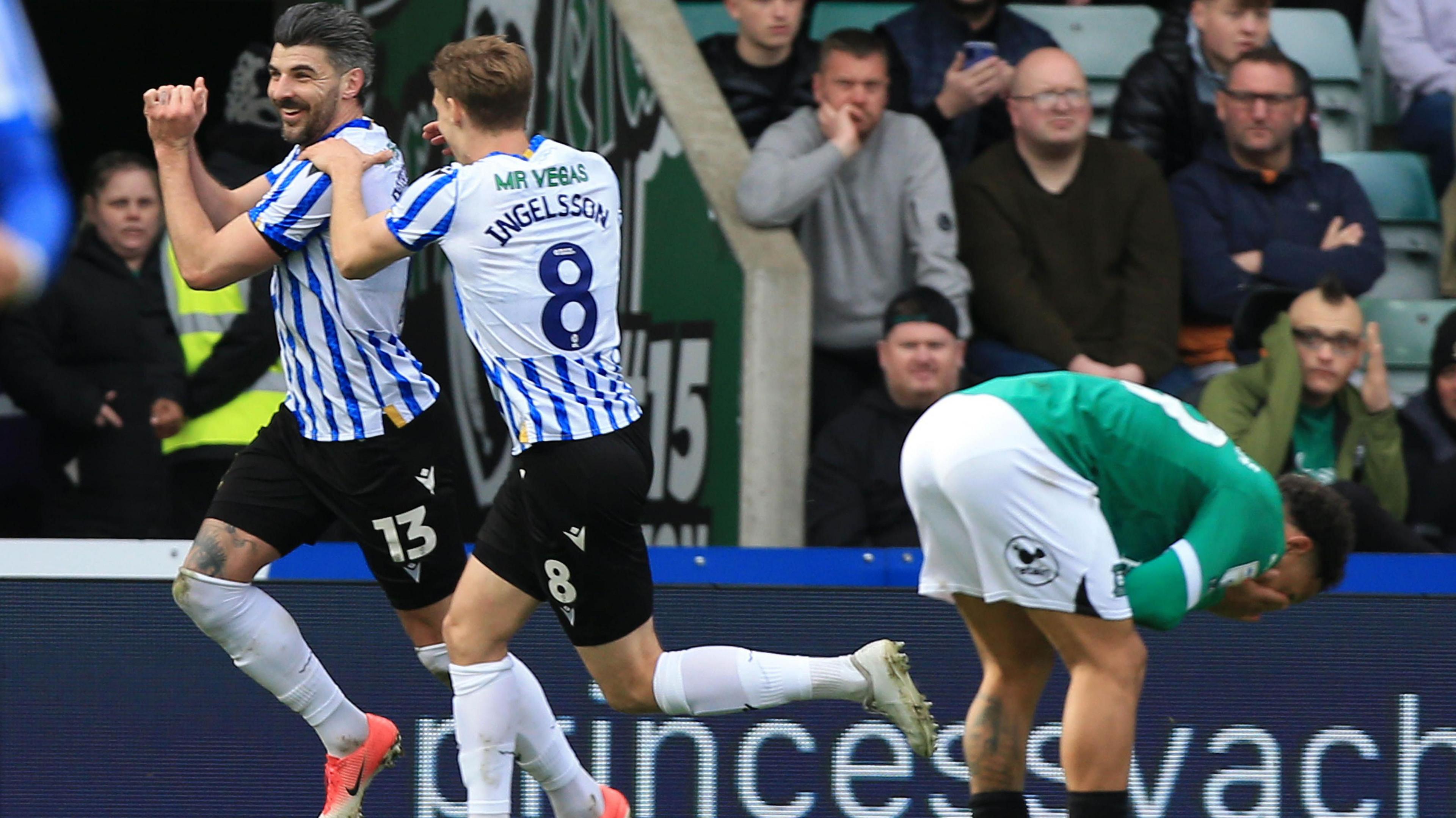 Callum Paterson celebrates scoring for Sheffield Wednesday