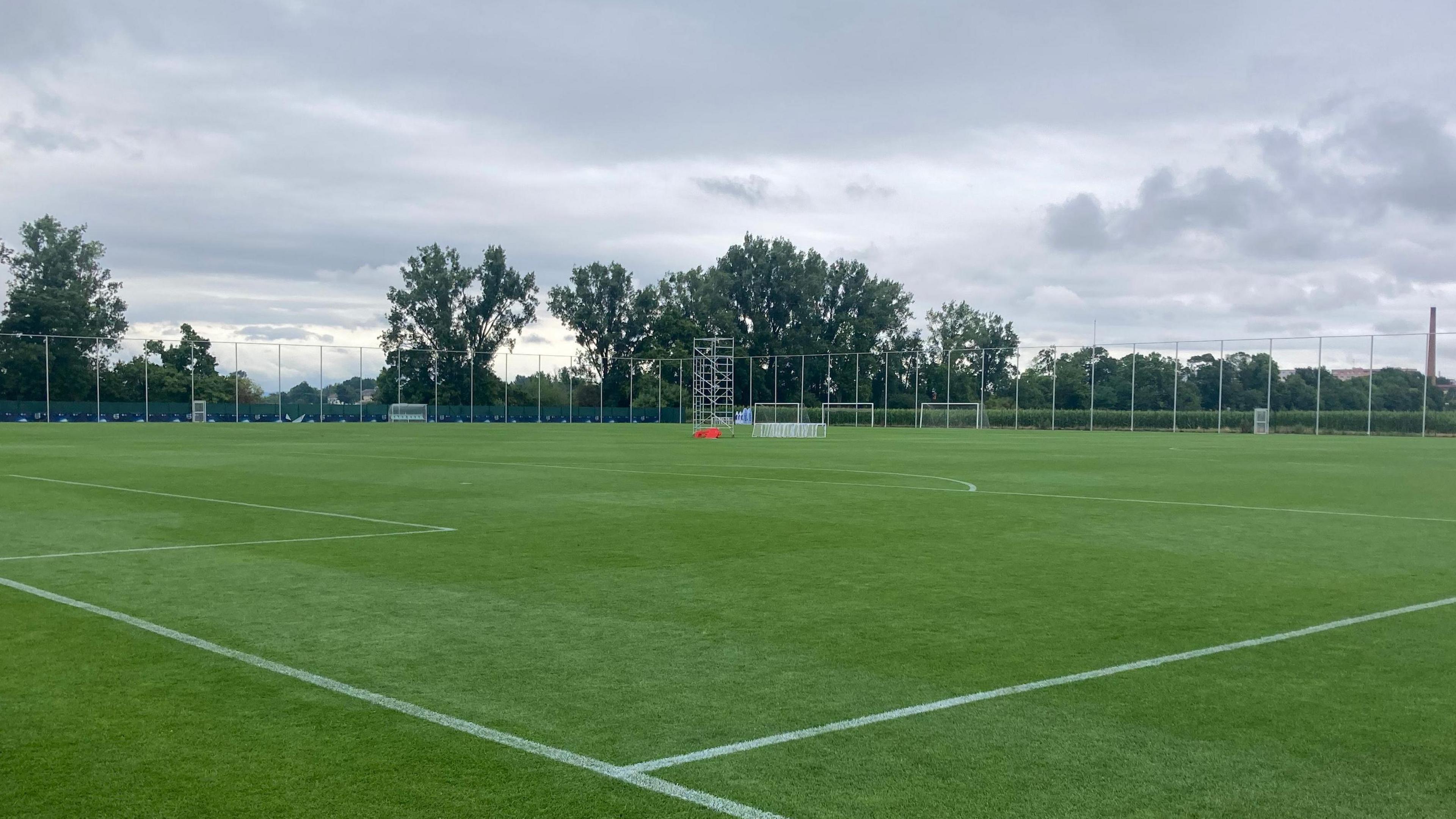 A general view of Portsmouth's training facilities in Slovakia