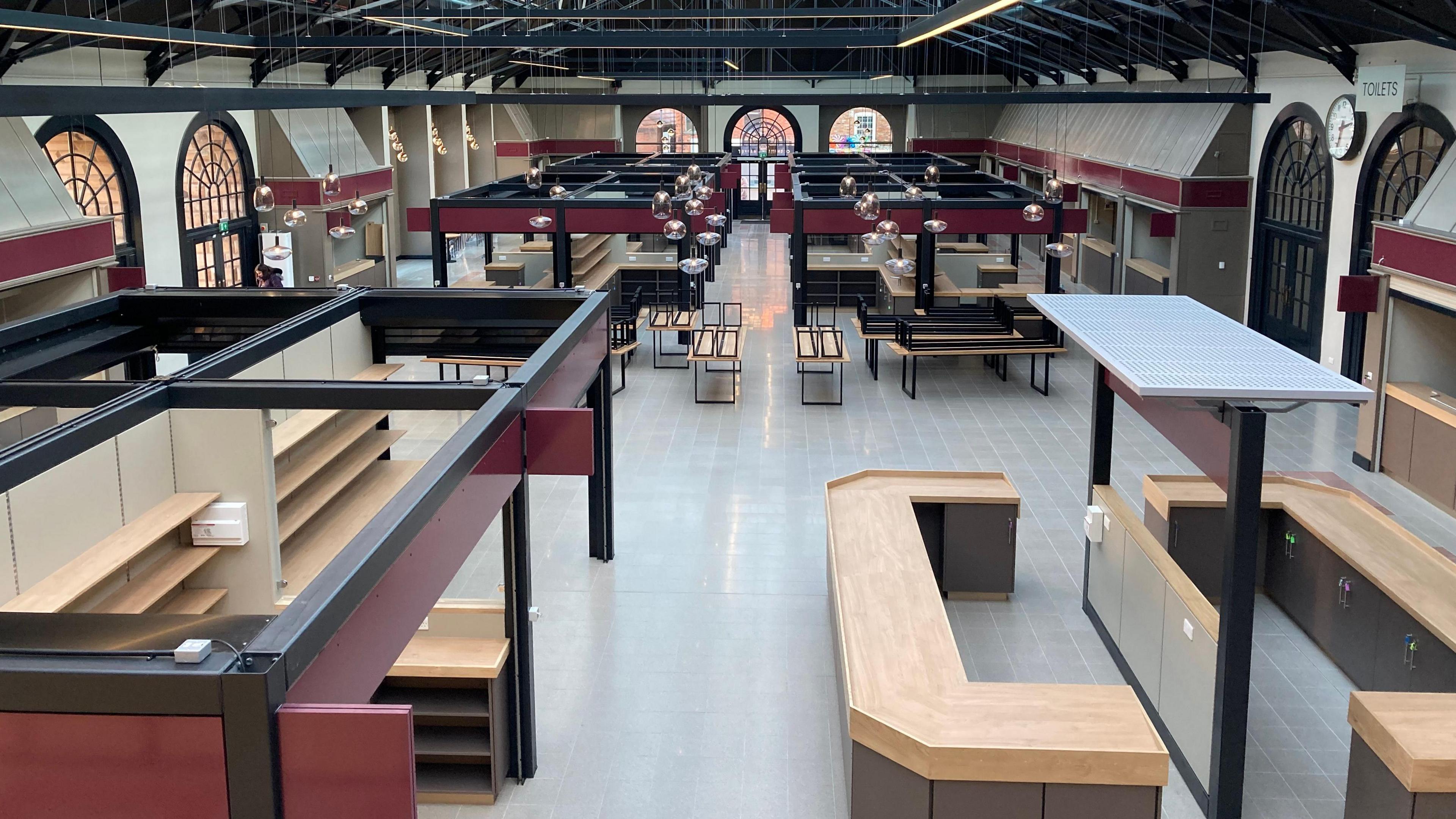 The interior of the Cornhill Market in Lincoln