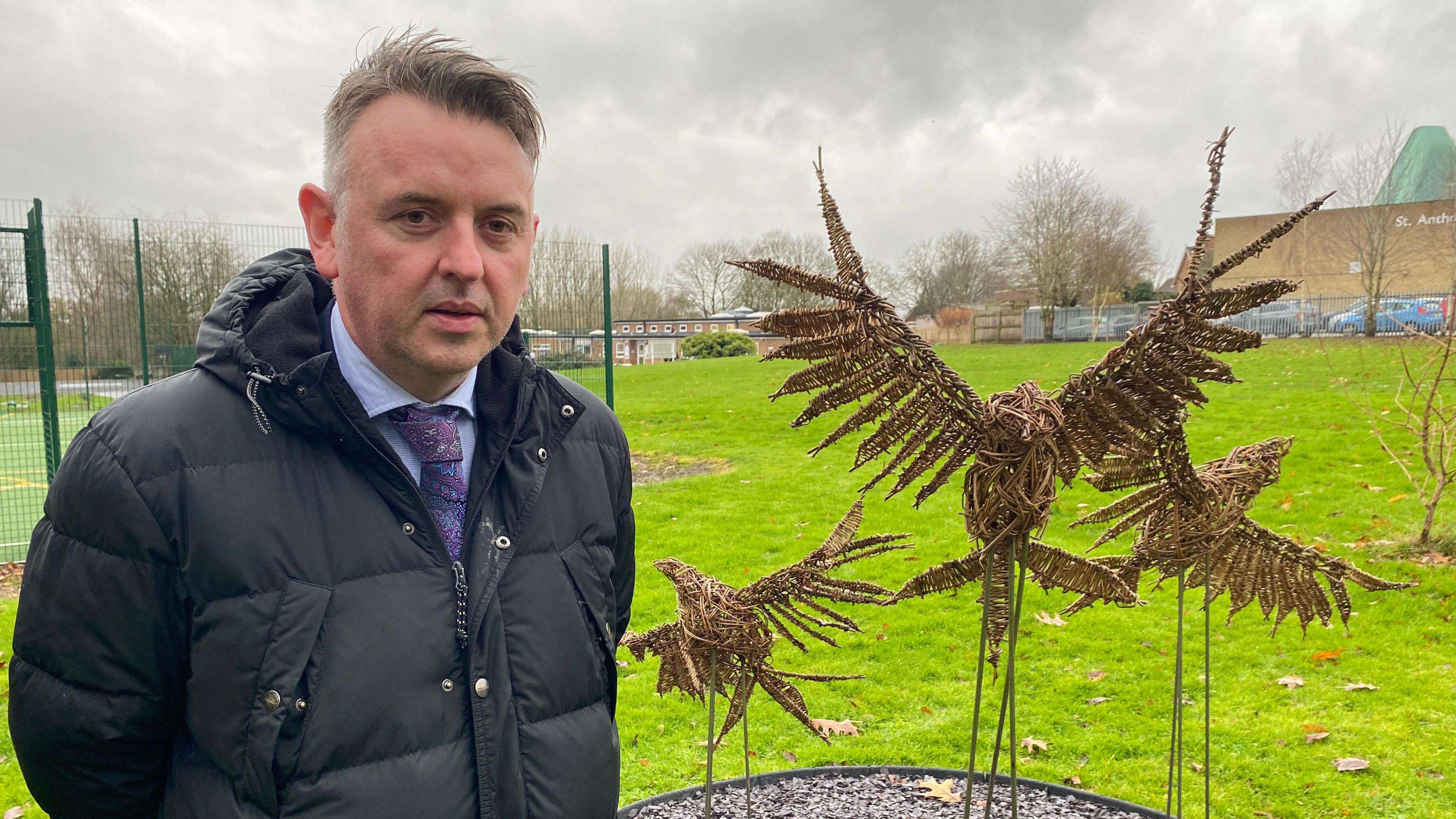 Cieran Flaherty, headteacher of the nearby St Anthony's Catholic Primary School