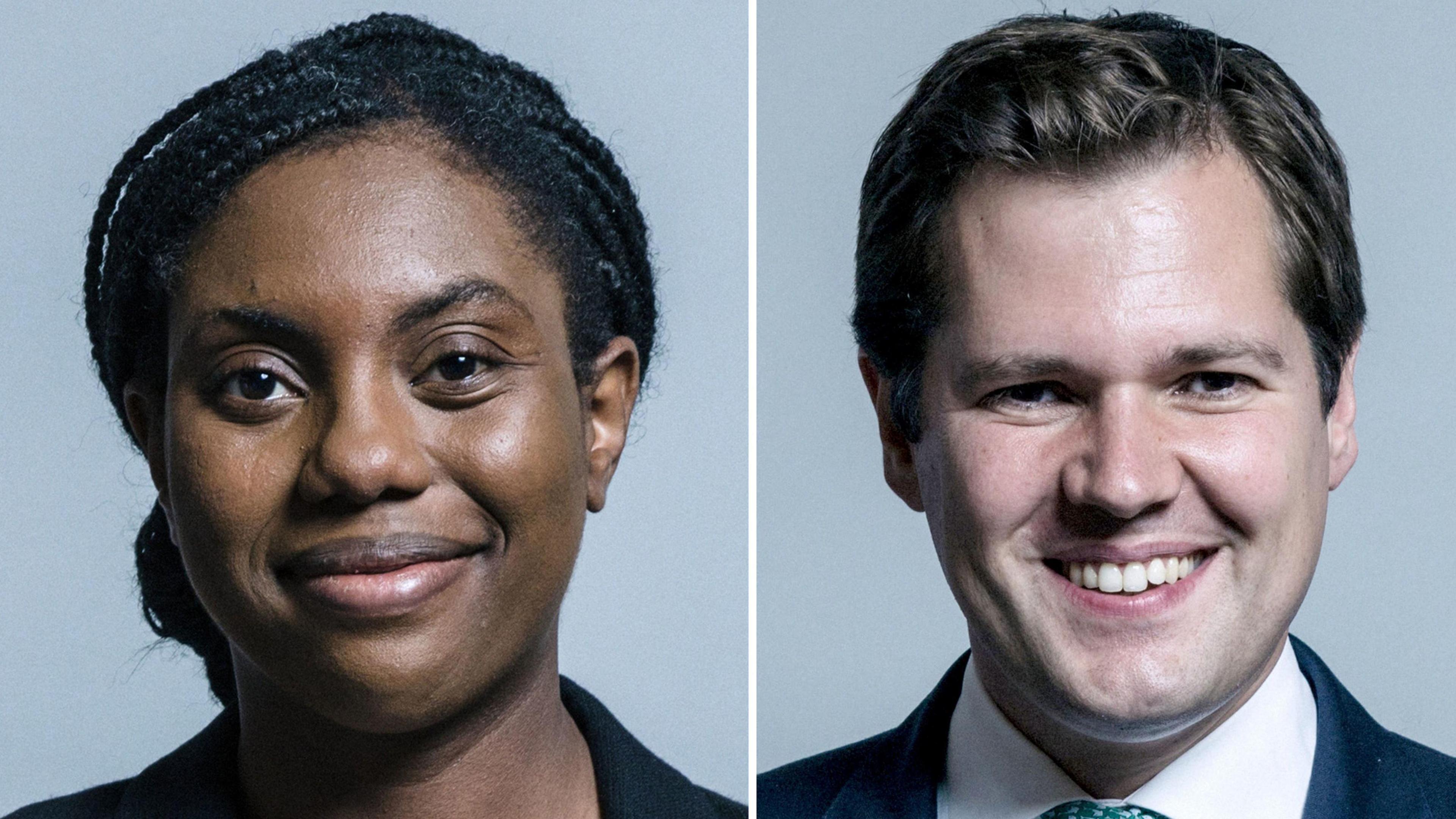 Kemi Badenoch (L) and Robert Jenrick (R)