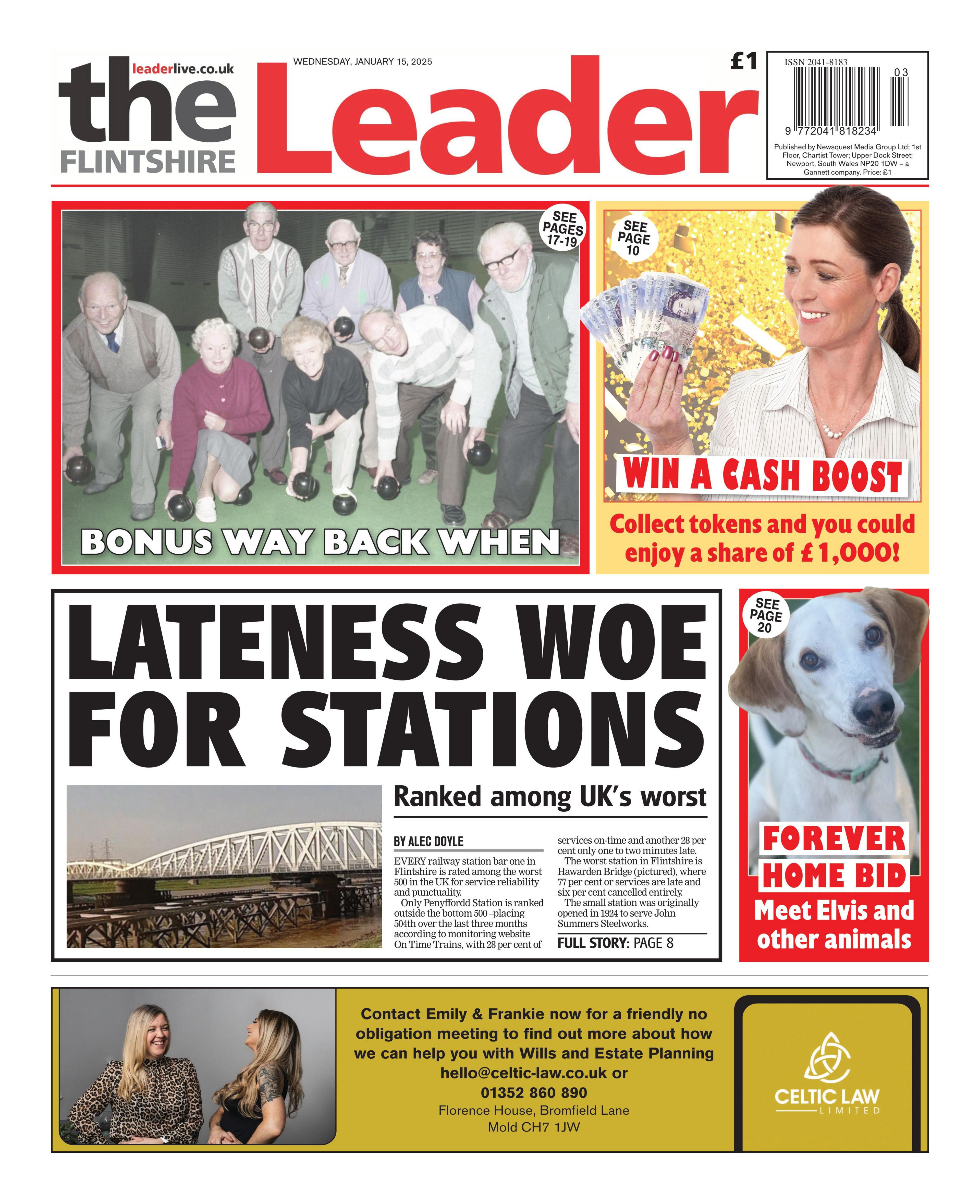 Flintshire Leader front page