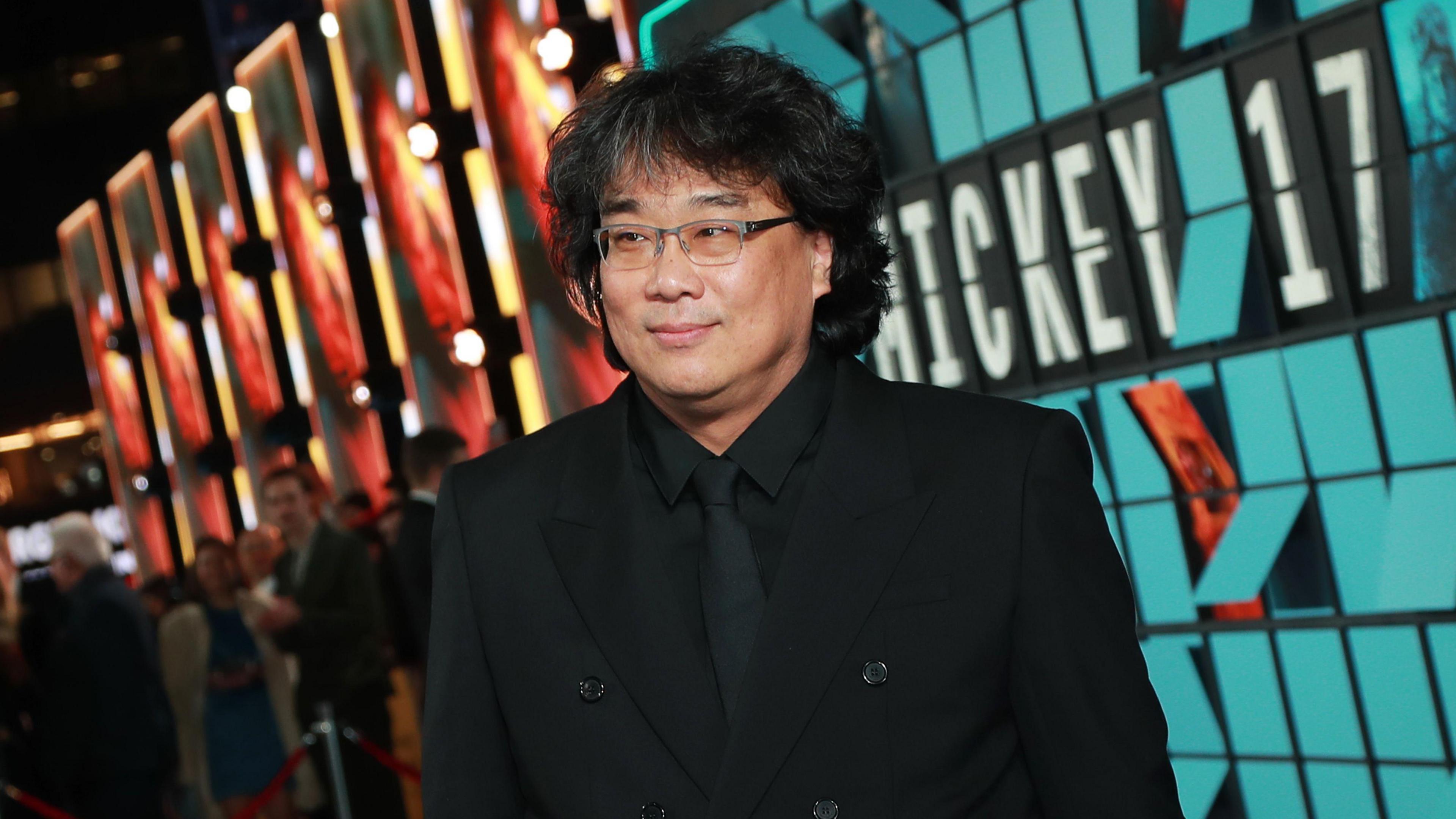 Bong Joon-ho attends the World Premiere of "Mickey 17" at Cineworld Leicester Square on February 13, 2025 in London, England
