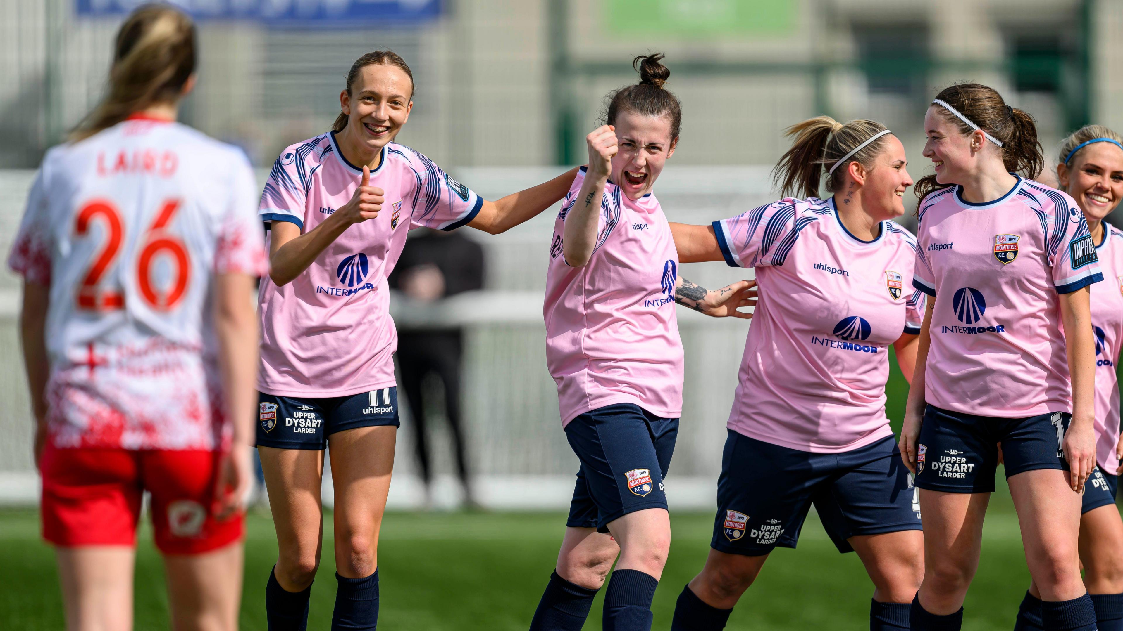 Montrose players celebrate