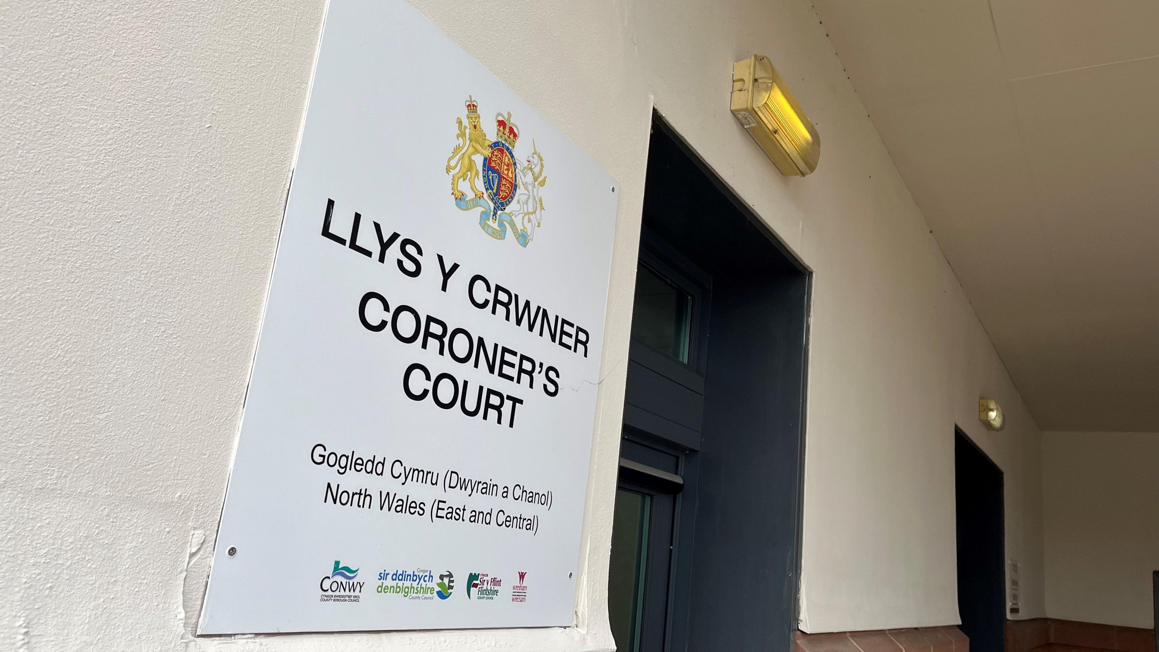 Coroners court sign