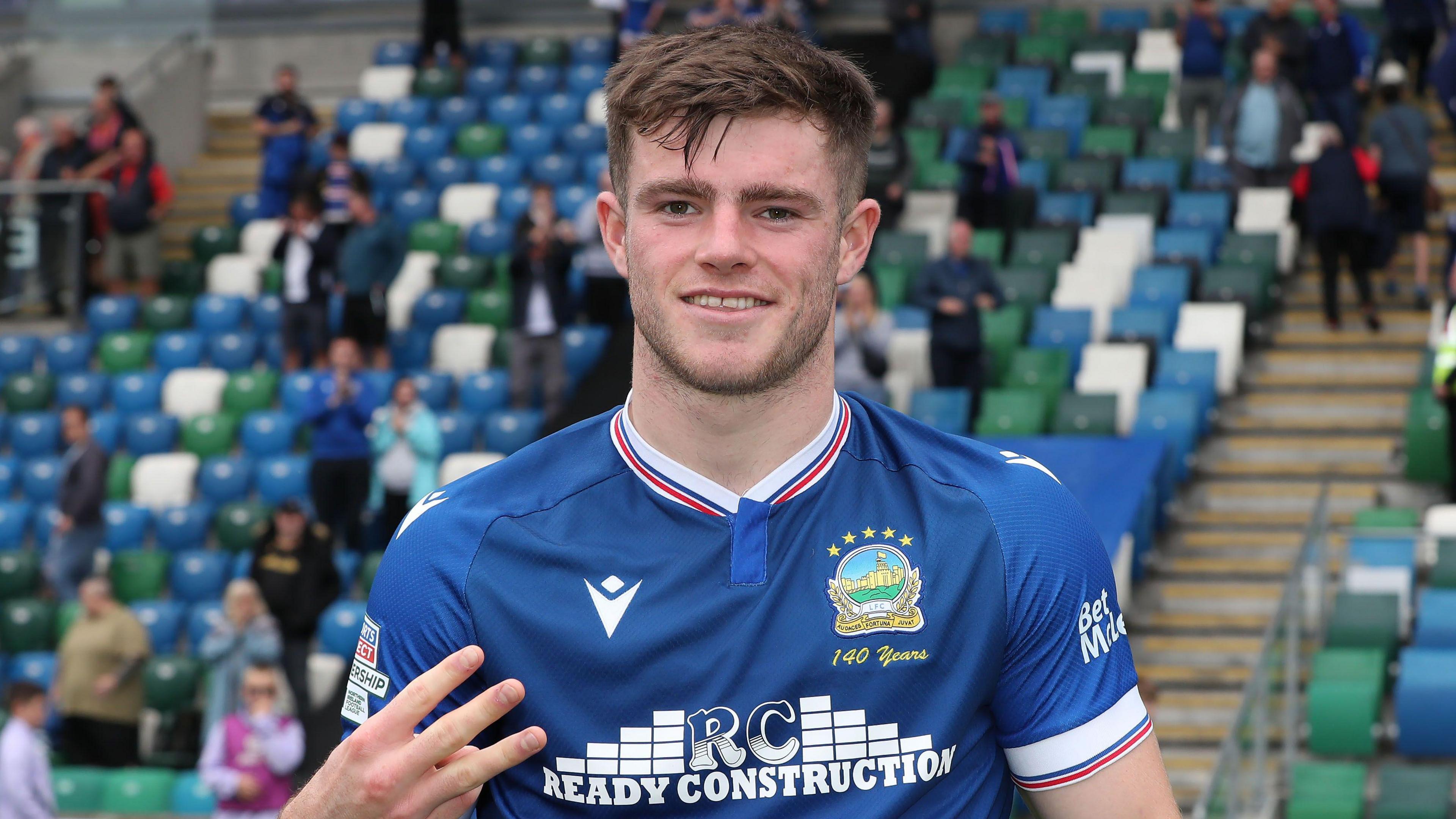 Linfield forward Kieran Offord