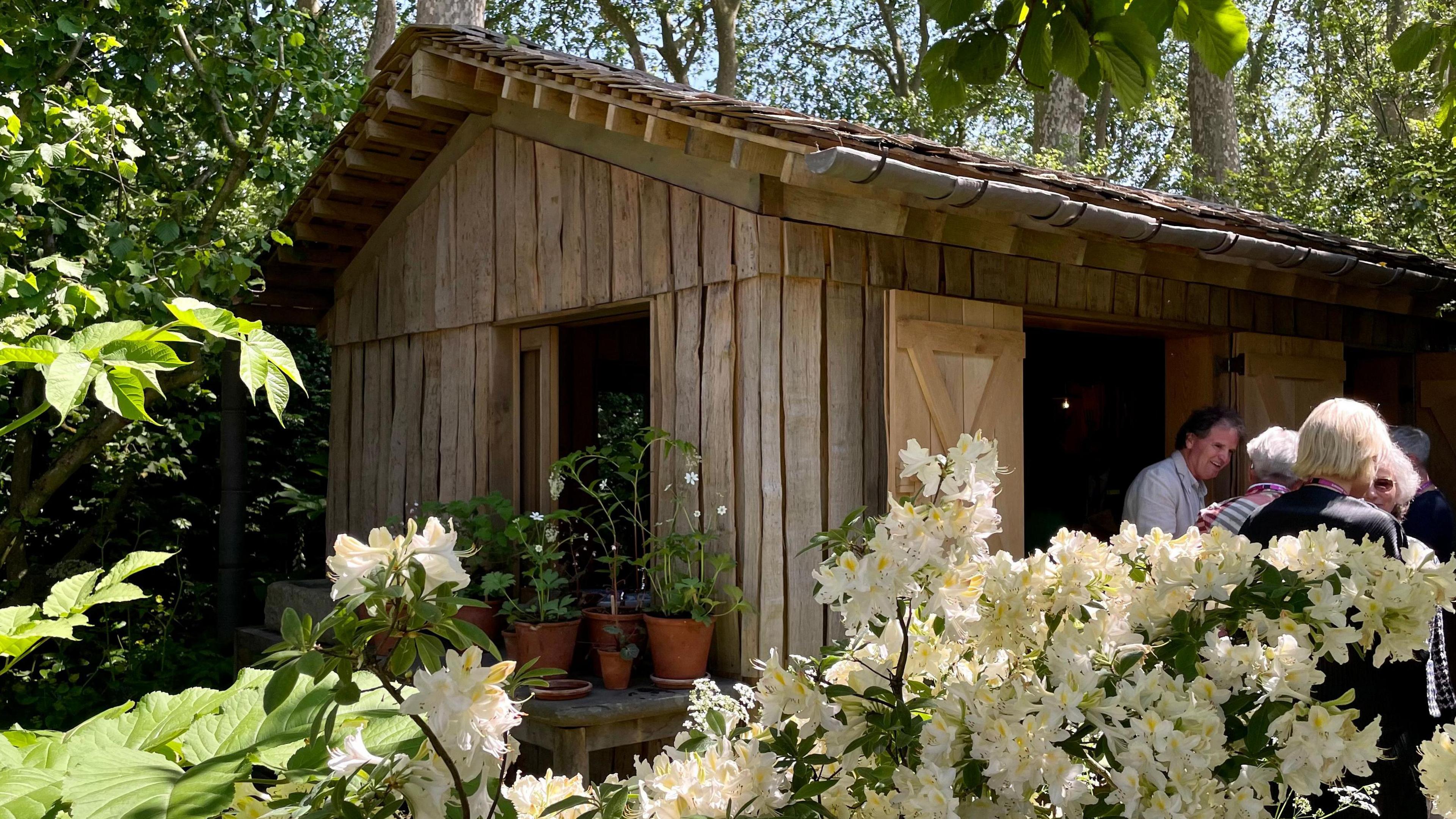 Shed in a garden at Chelsea