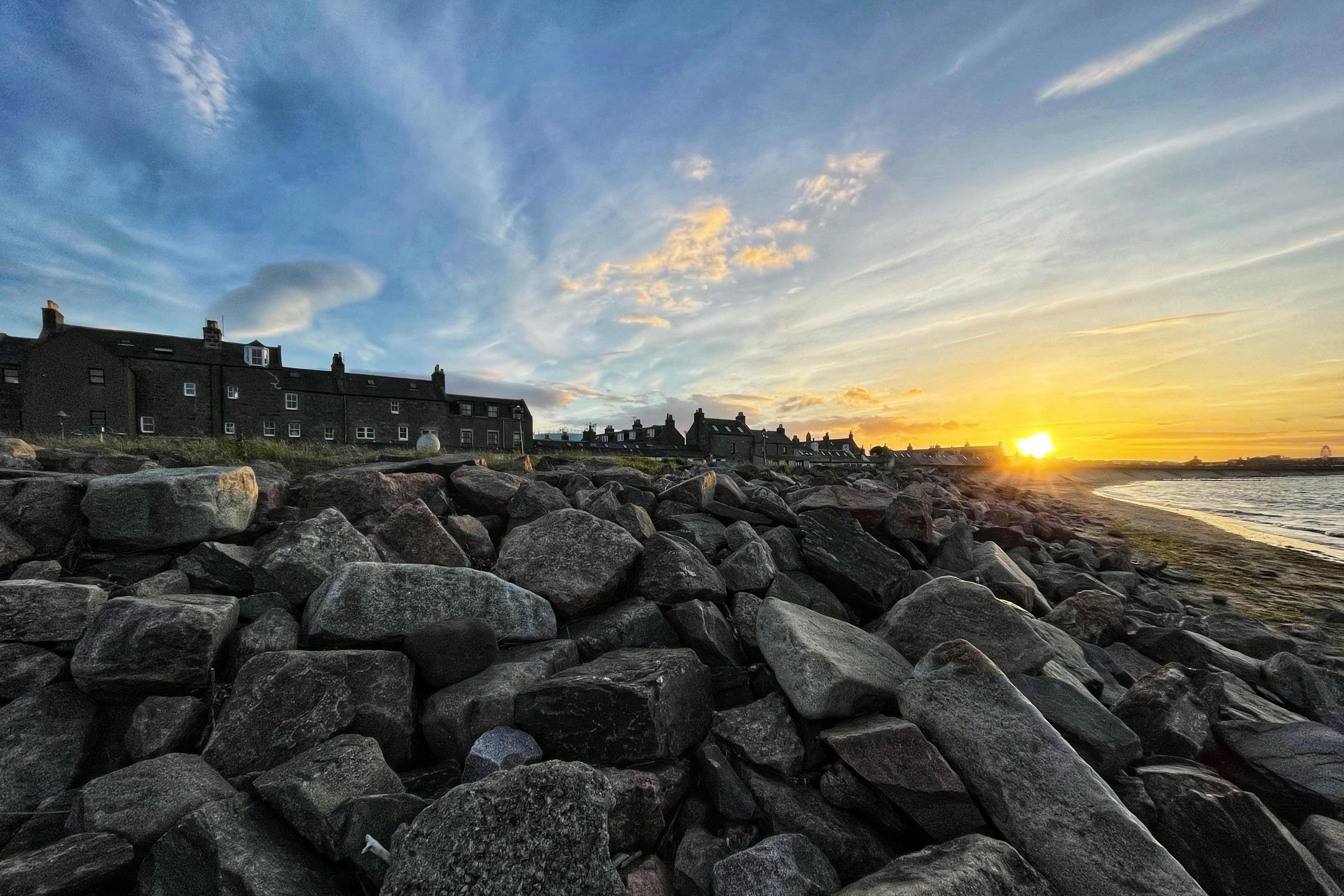 Sunset at Fittie, Aberdeen