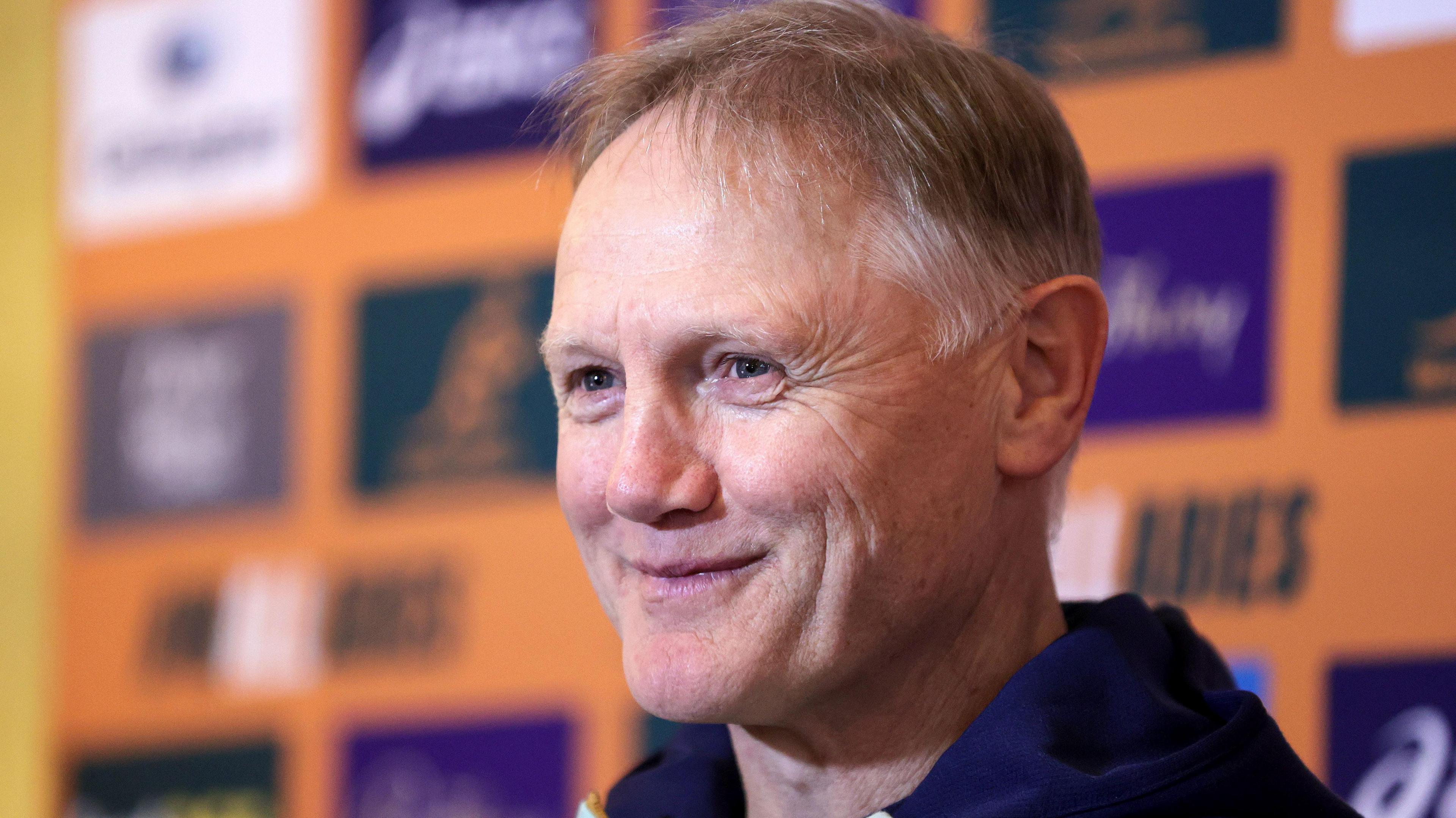 Joe Schmidt speaks to the media at the Australia news conference in Dublin on Thursday