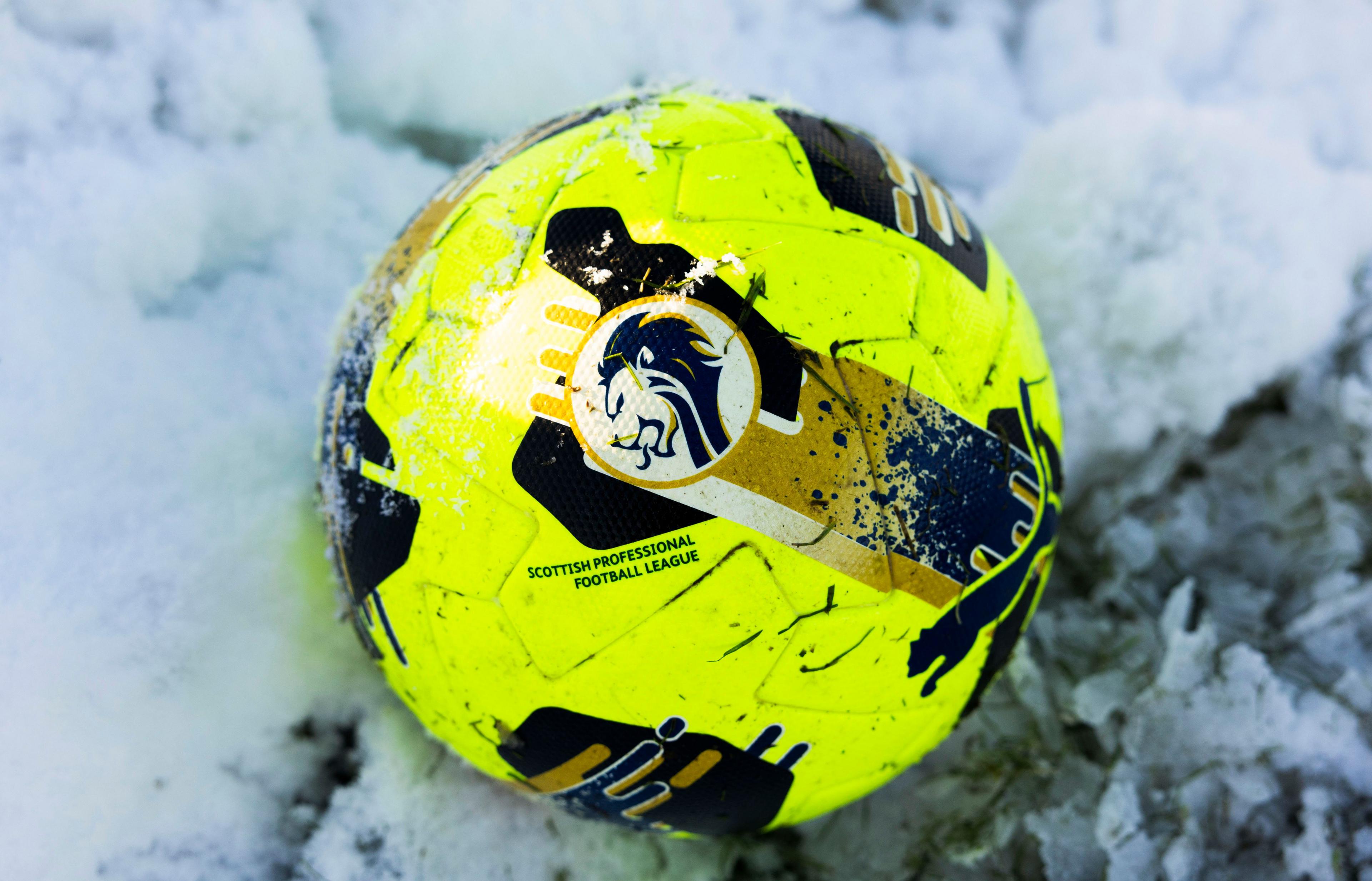 SPFL football in the snow