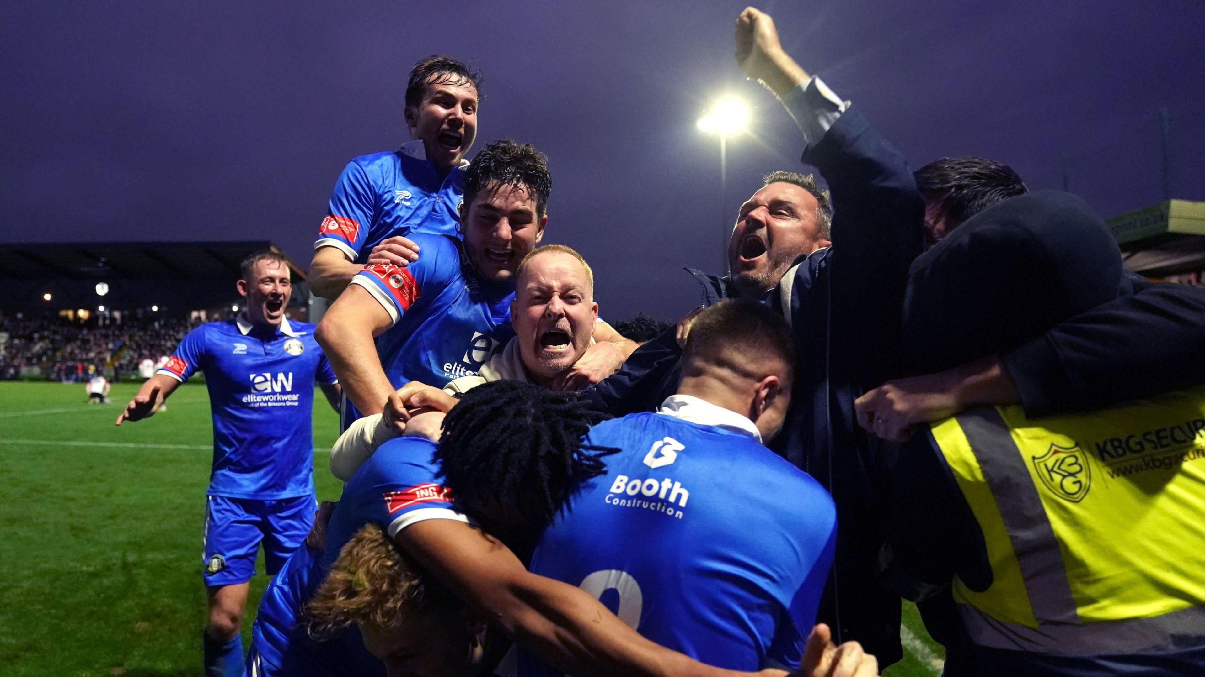 Gainsborough Trinity celebrating