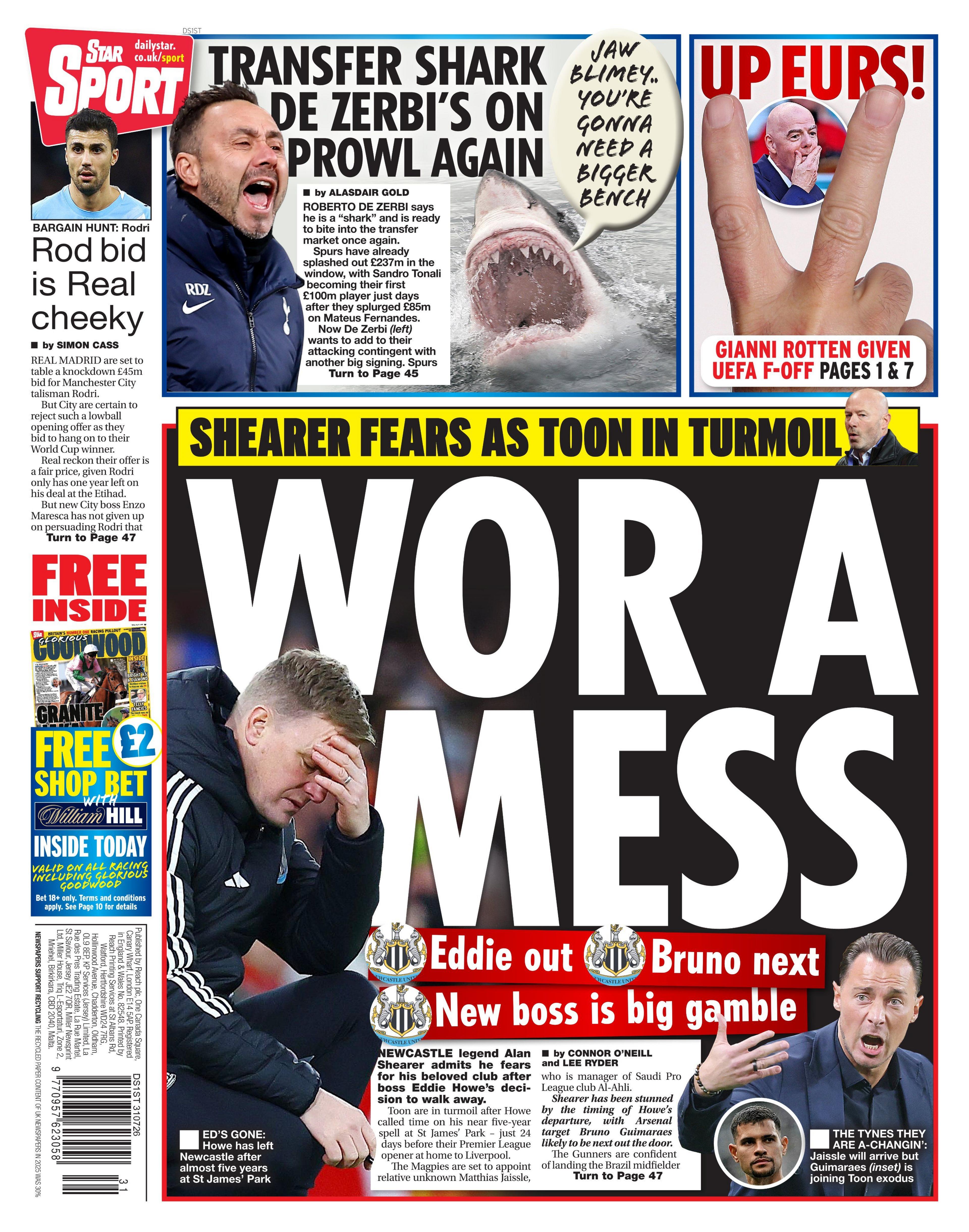 Daily Star back page