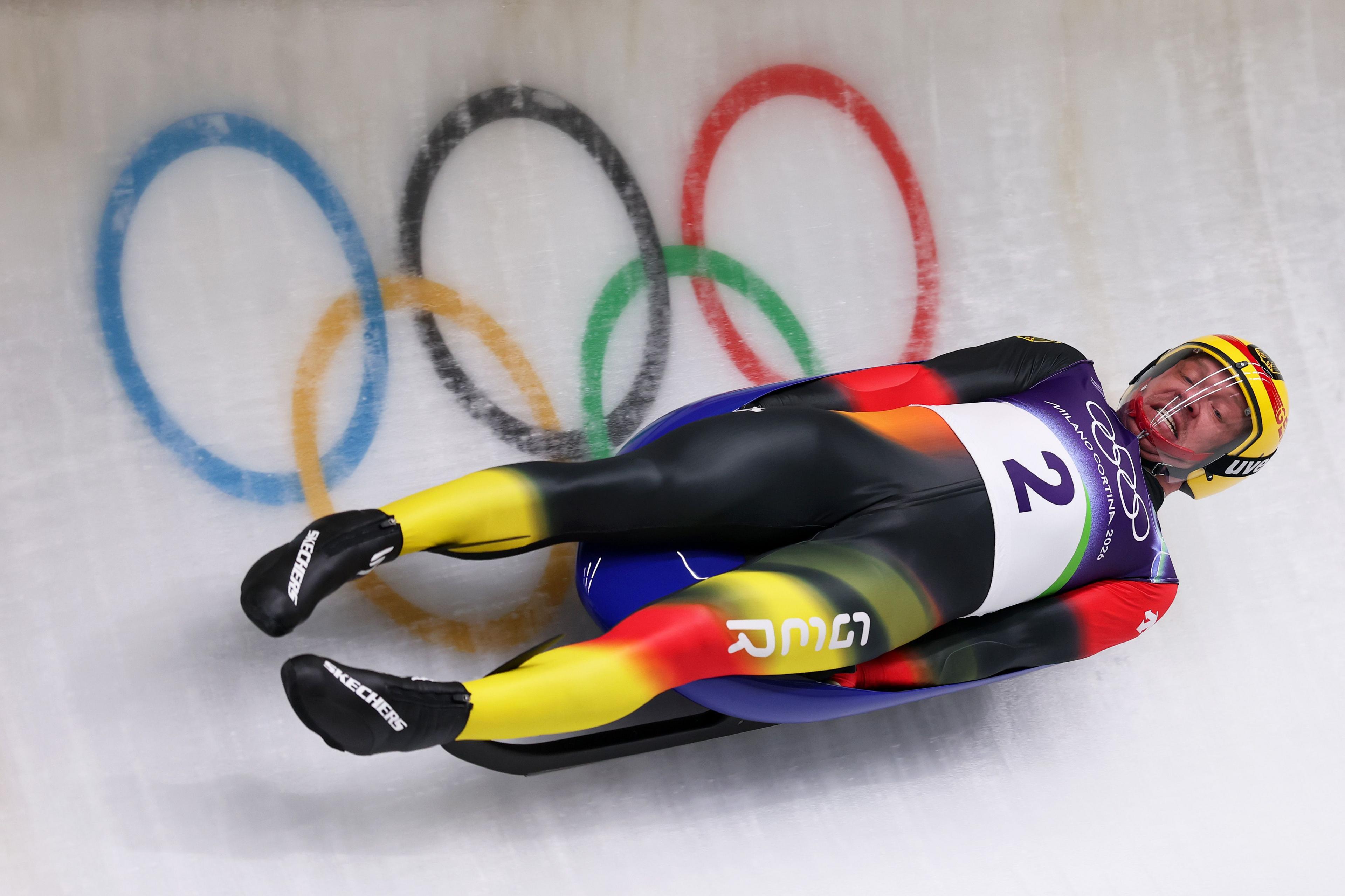 Germany's Felix Loch competes in the men's luge