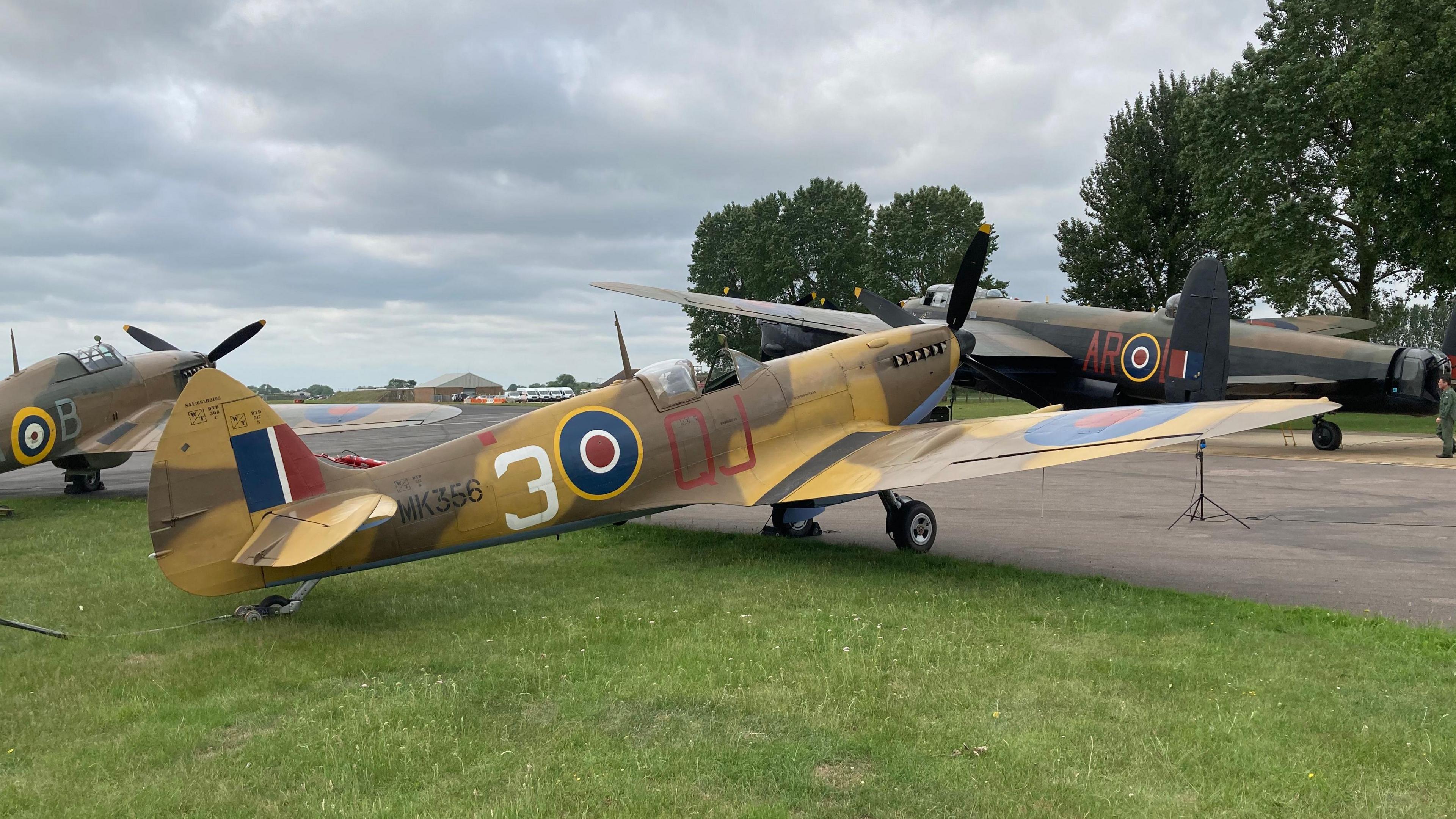 A spitfire based at the Battle of Britain Memorial Flight