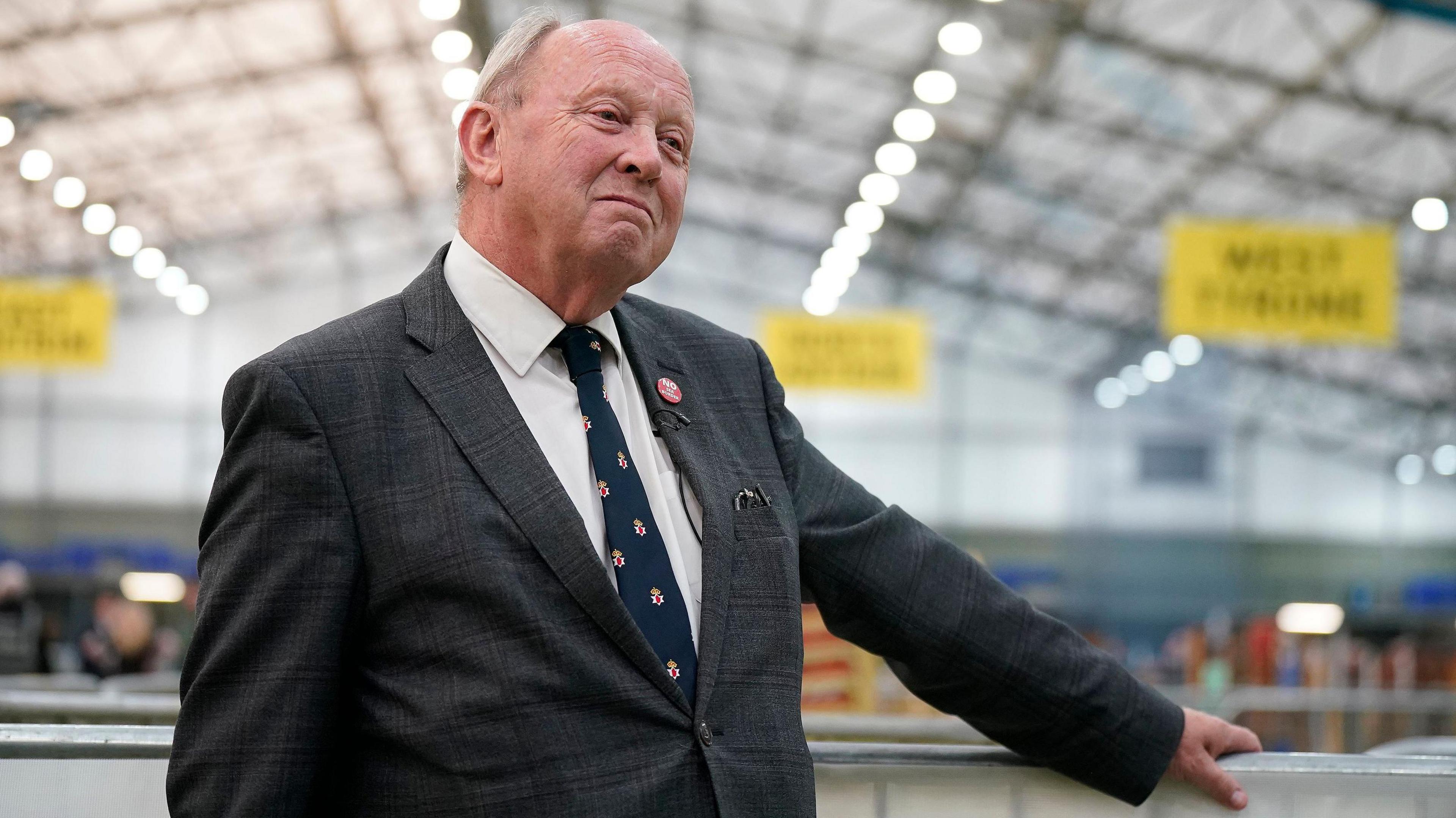 Jim Allister at count centre