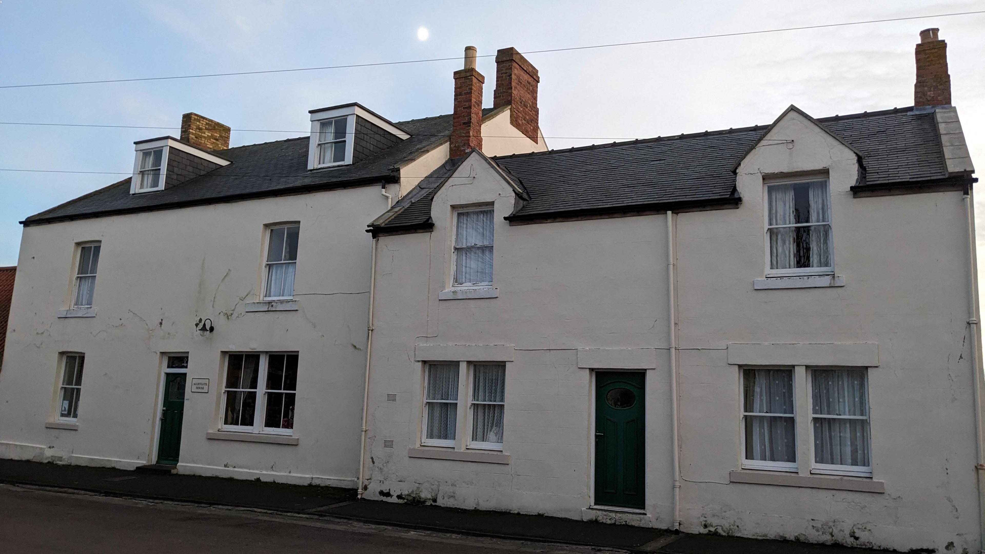 A double fronted house on Holy Island