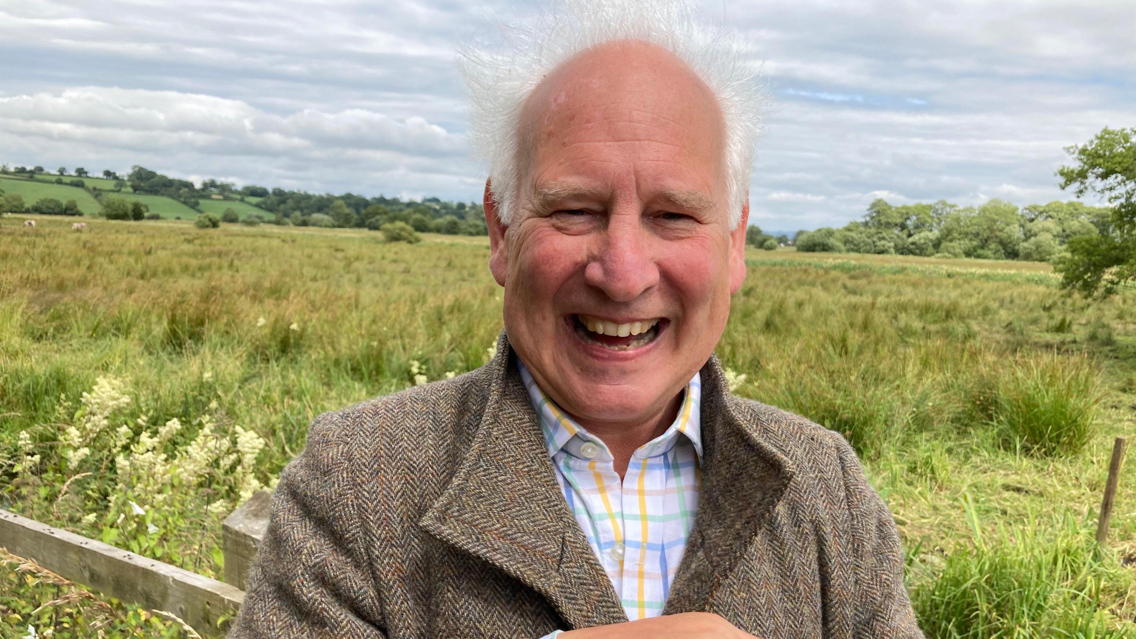 SEG Chairman Andrew Kerr is pictured near the Somerset levels