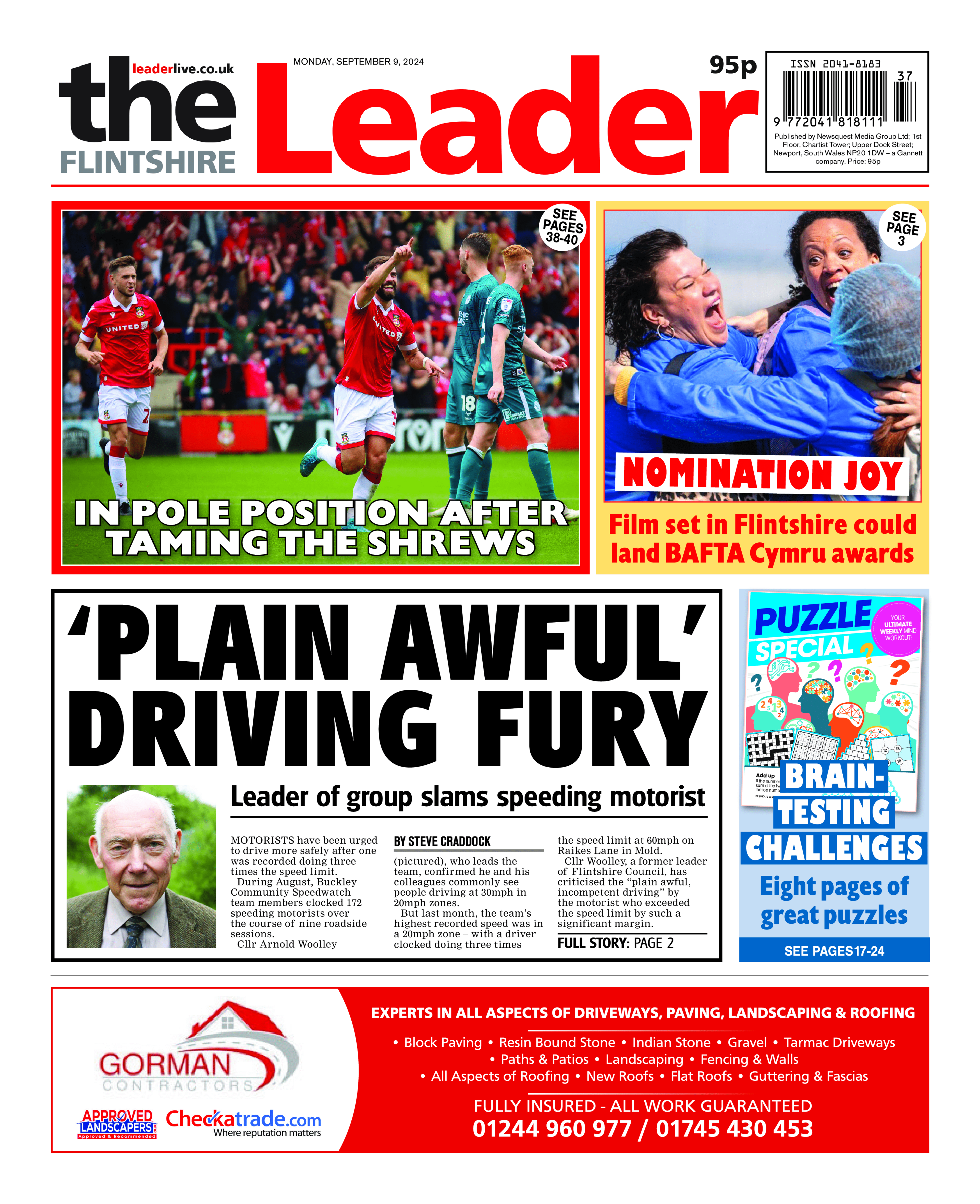 Flintshire leader front page