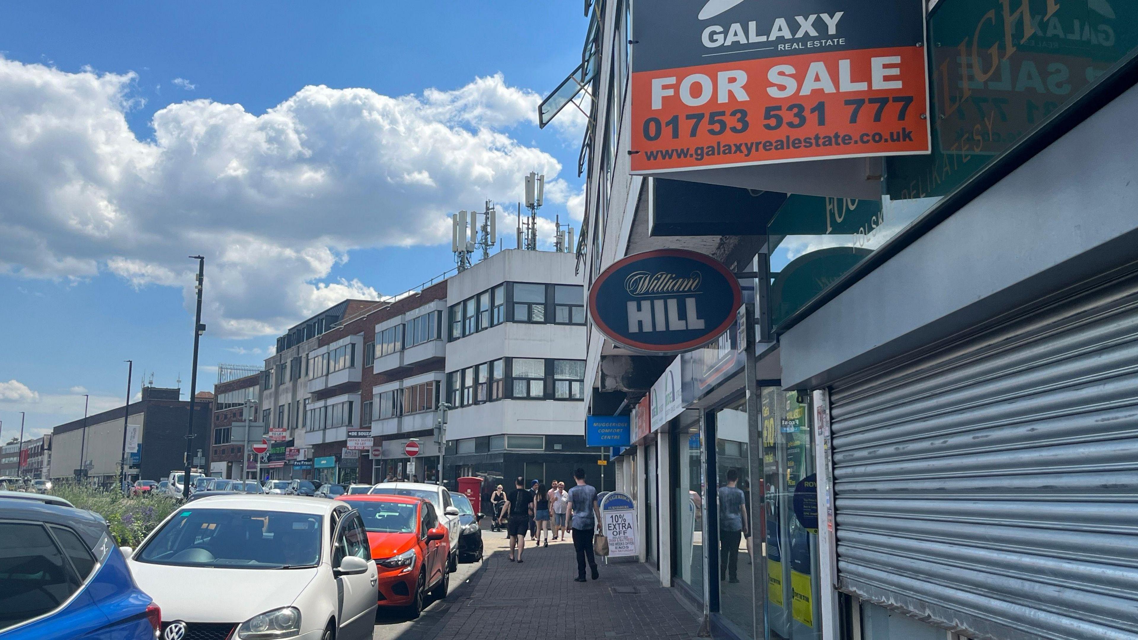 The site of a proposed 24-hour gambling centre in Ashford, Surrey