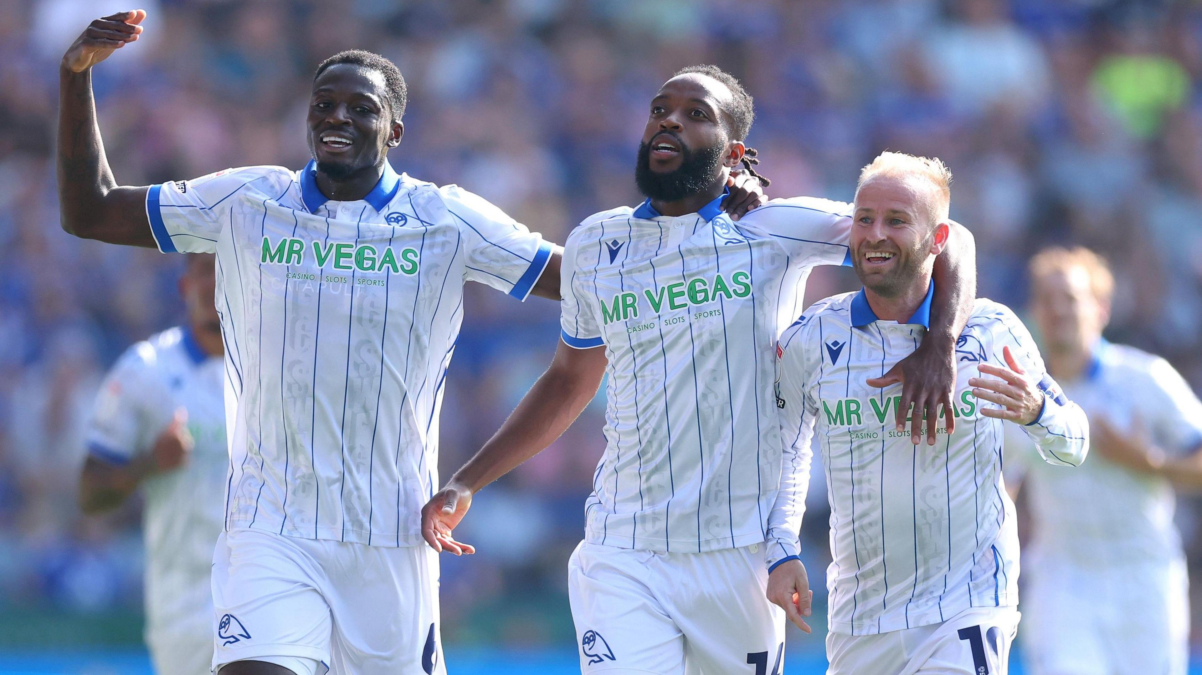 Nathaniel Chalobah celebrates his goal at Leicester