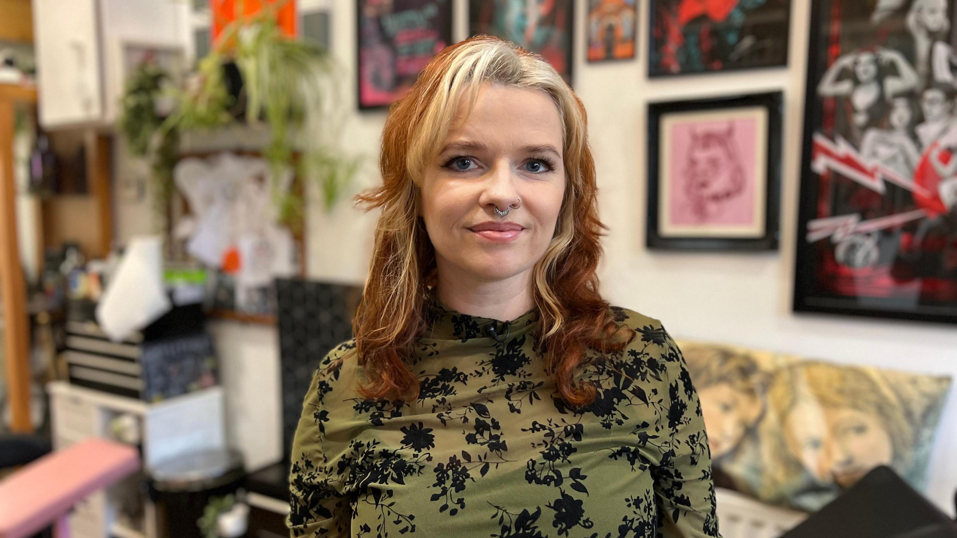 Holly Dosdale looking at the camera.