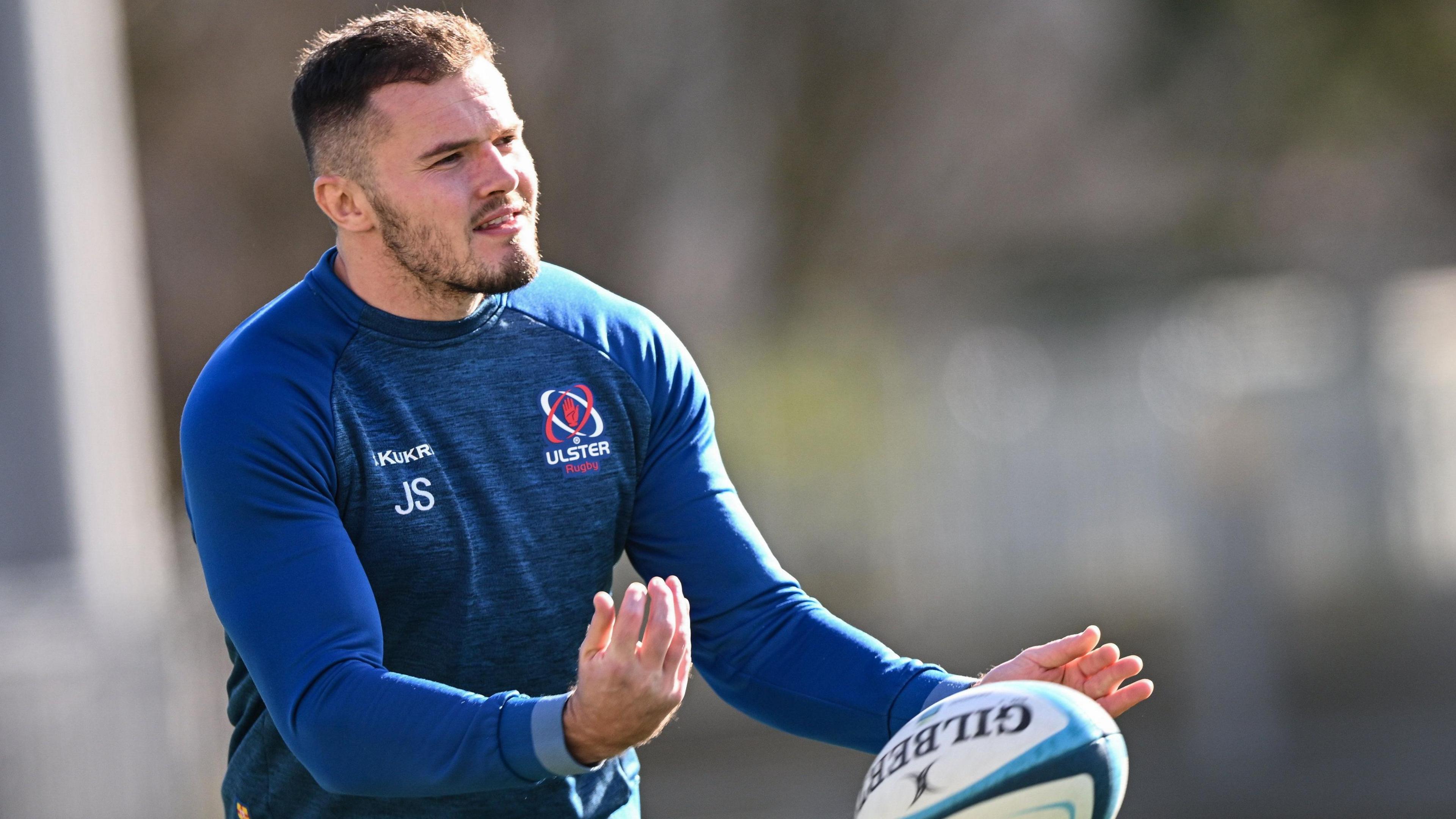 Jacob Stockdale in Ulster training