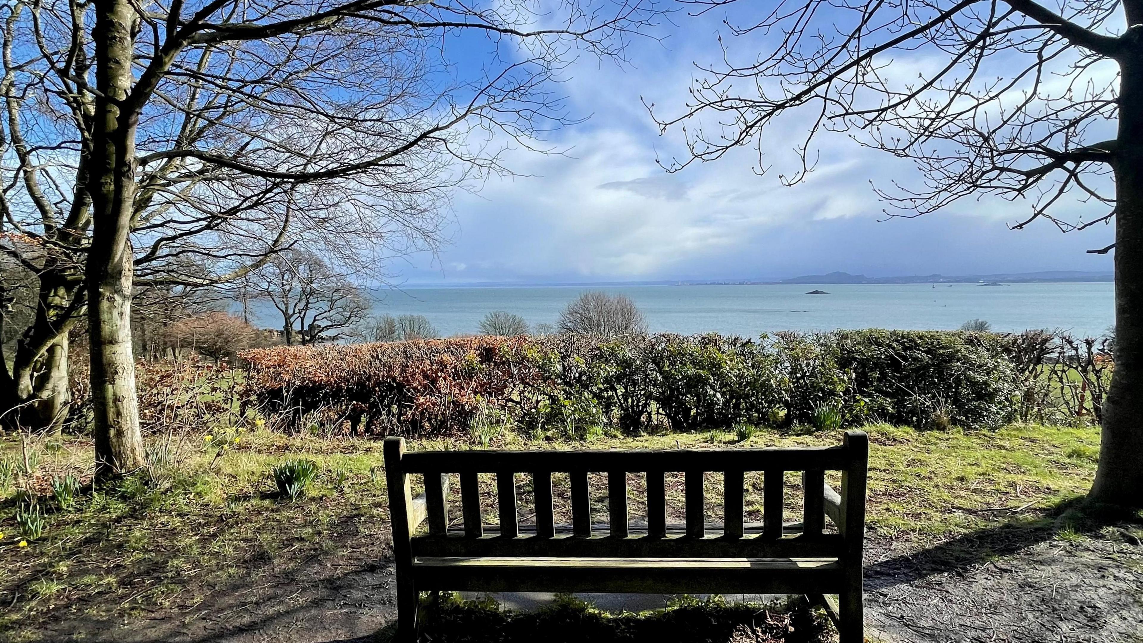 Bright skies over Aberdour in Fife.