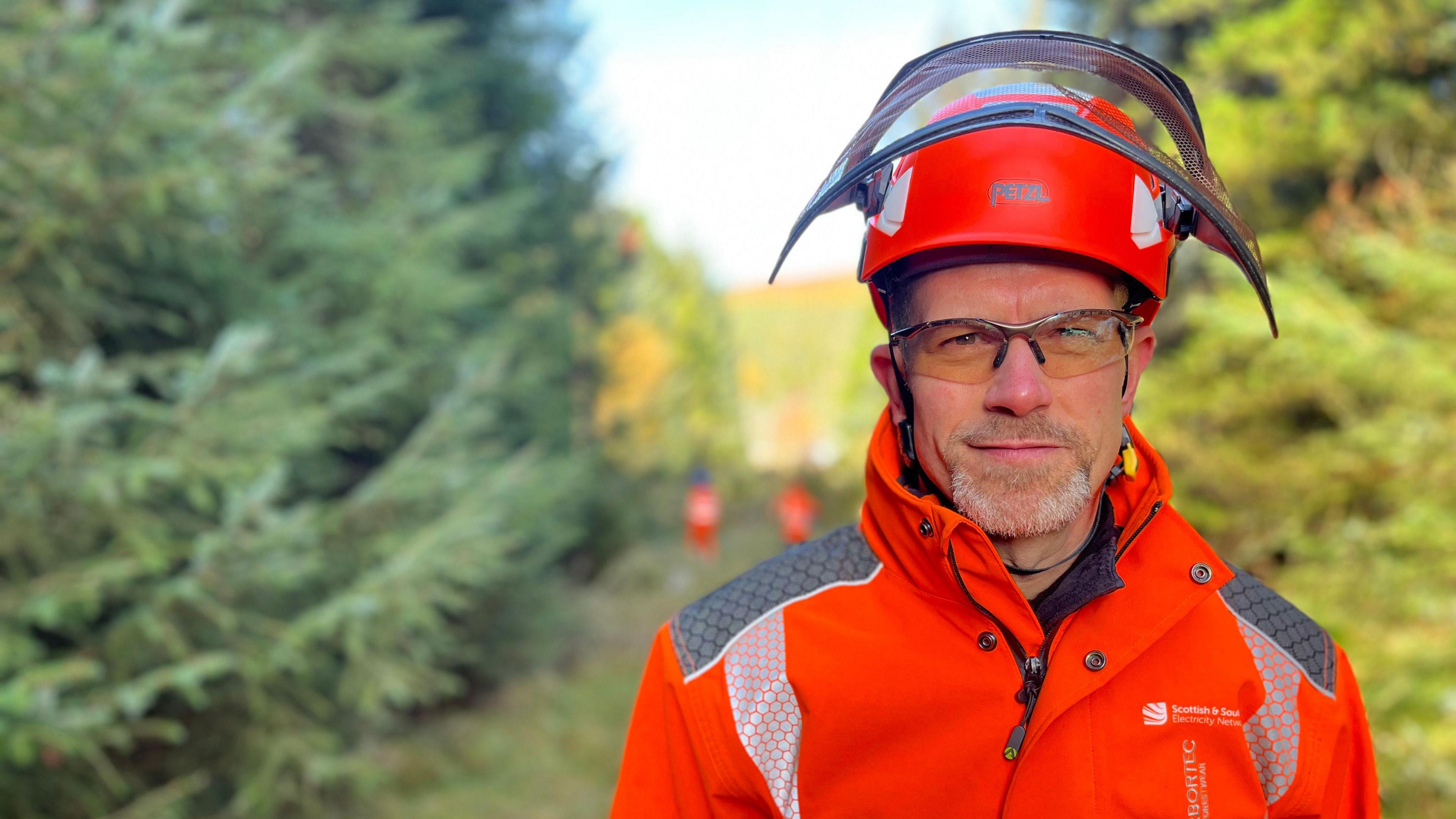 Mark Beaman, performance manager, SSEN tree cutting team. Work going on near Glen Livet to provide resilience to electricity network