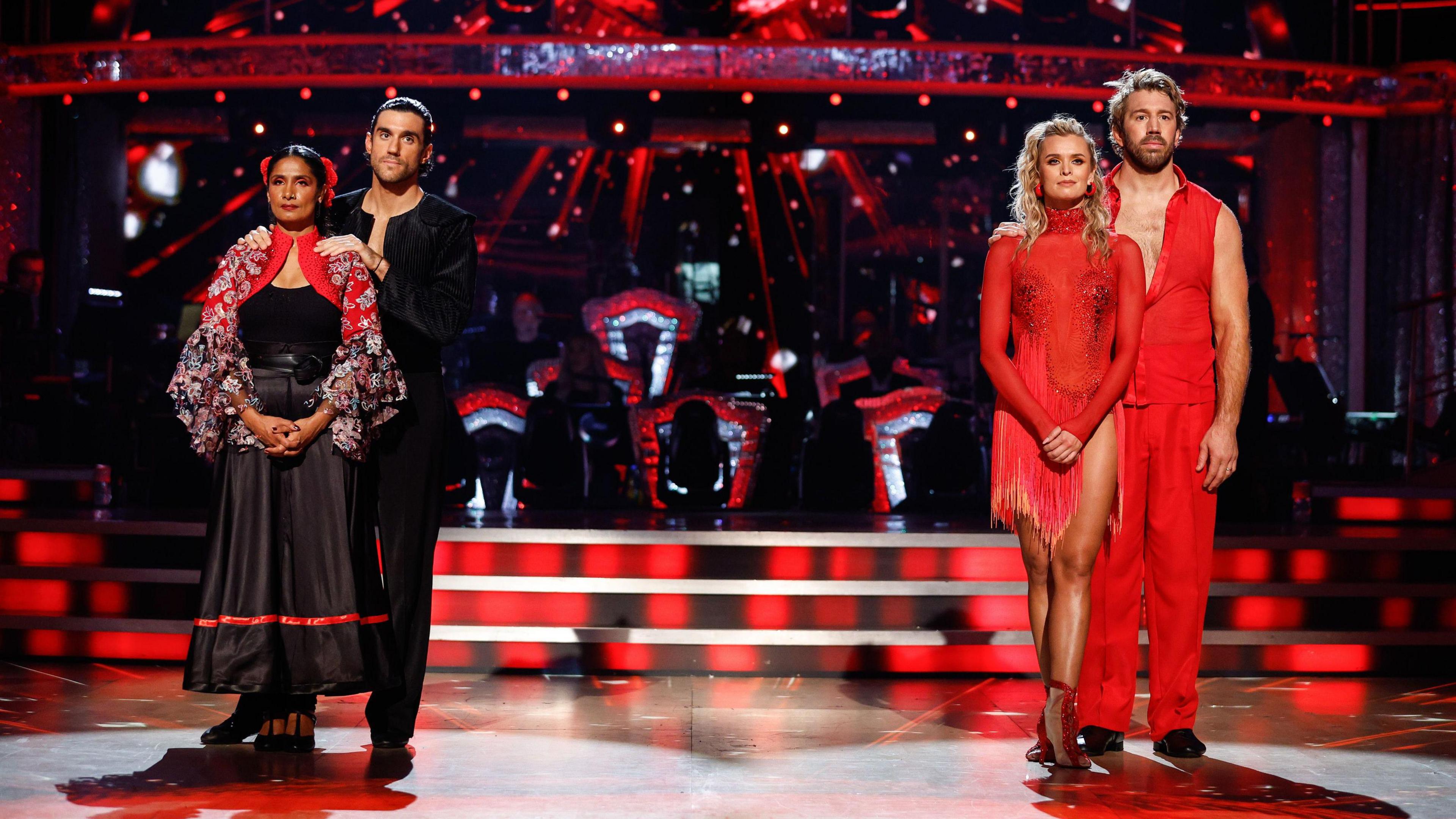 Balvinder Sopal and Chris Robshaw in the Strictly Come Dancing dance-off