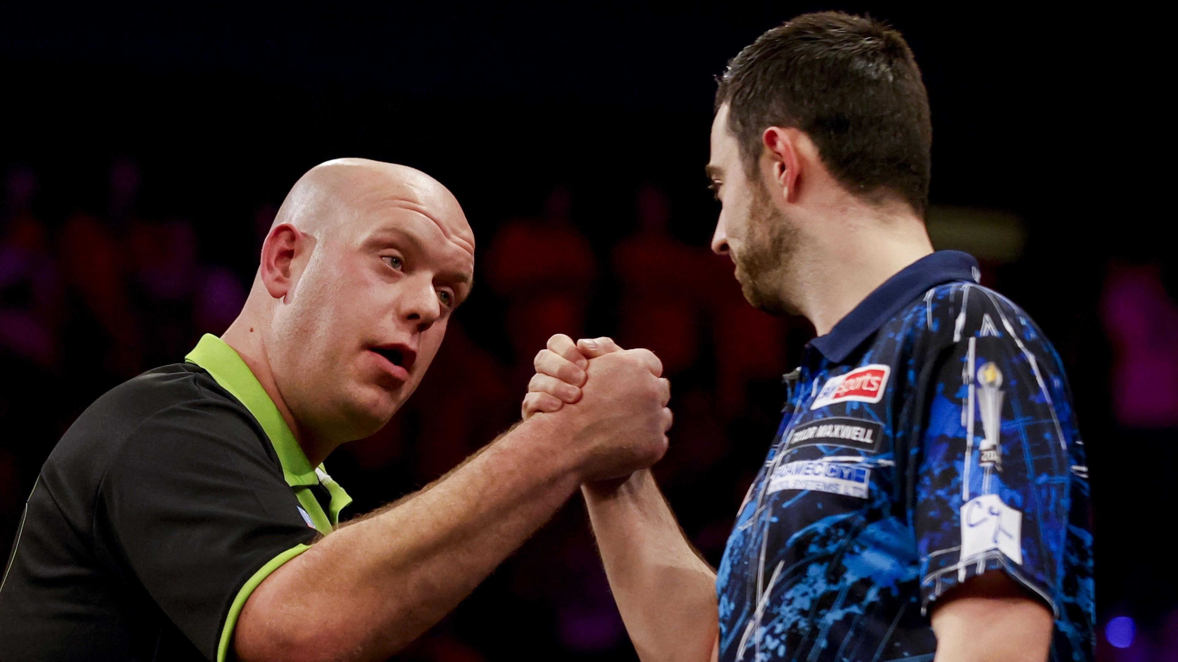 Michael van Gerwen and Luke Humphries