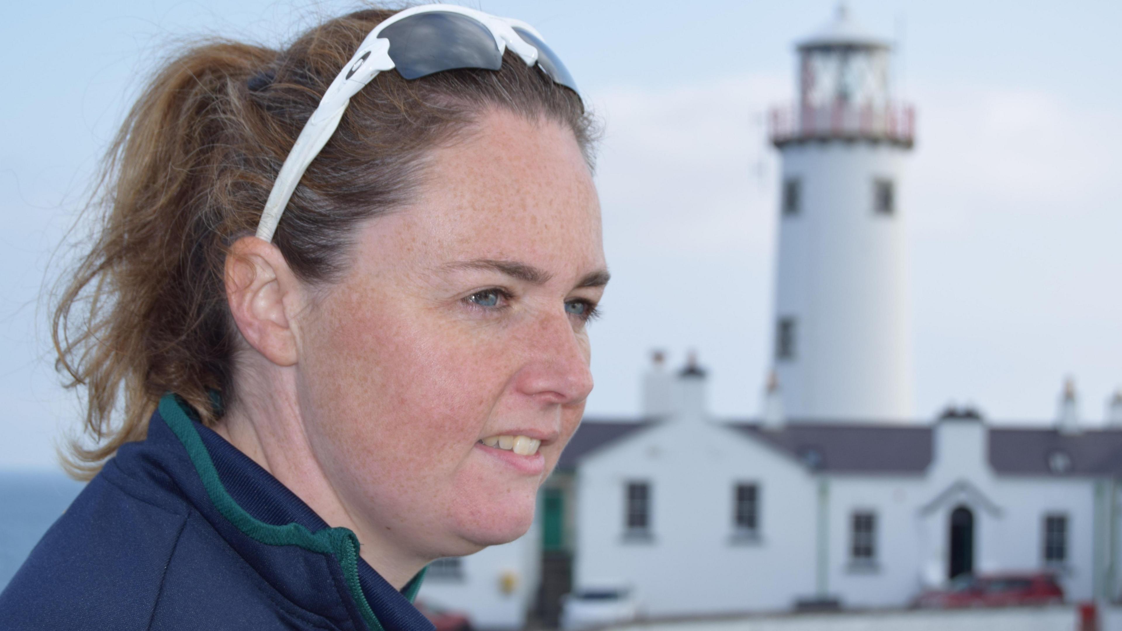 Siobhan Coyle at Fanad Lighthouse 