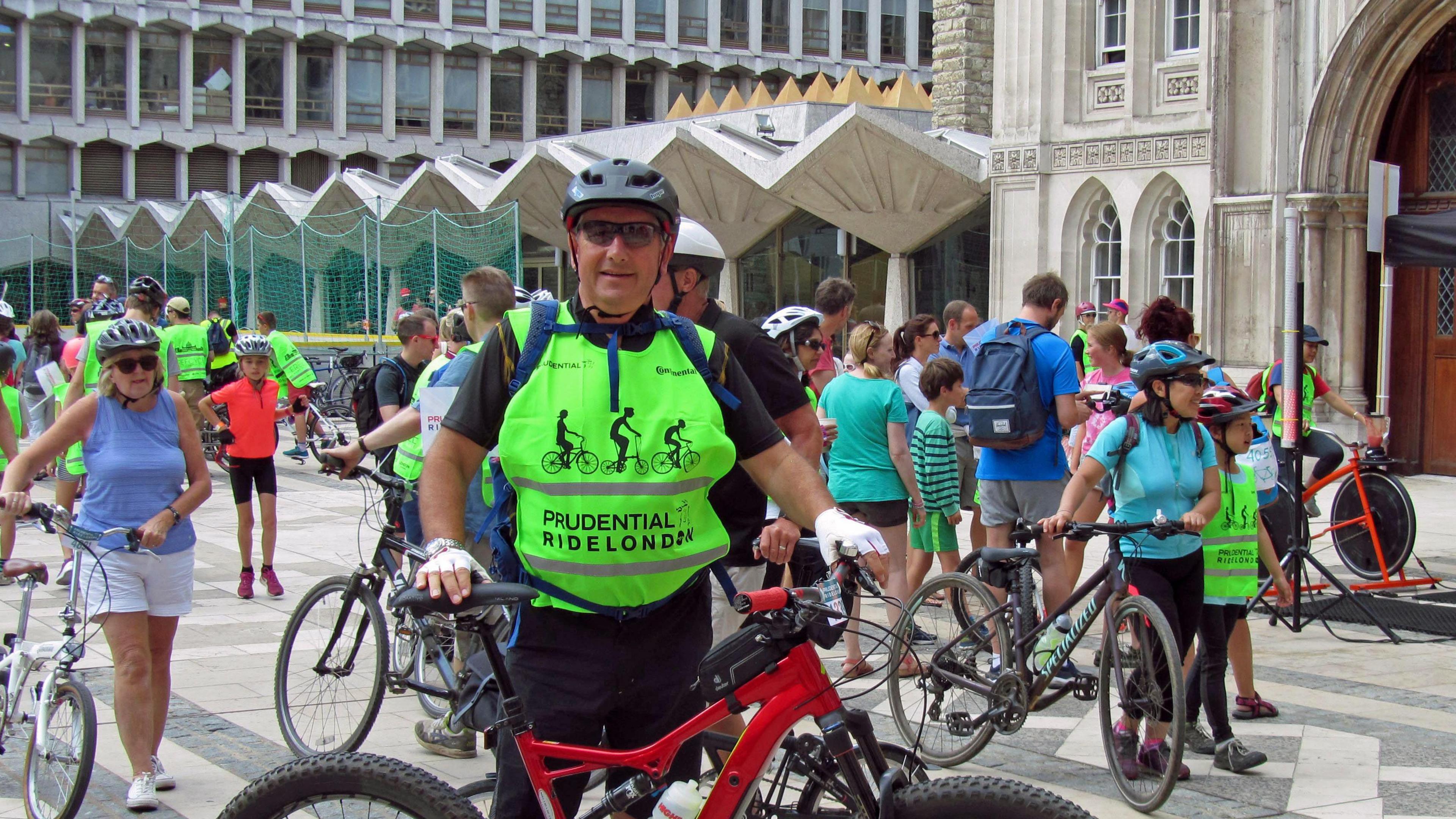 David Rose during a cycle event