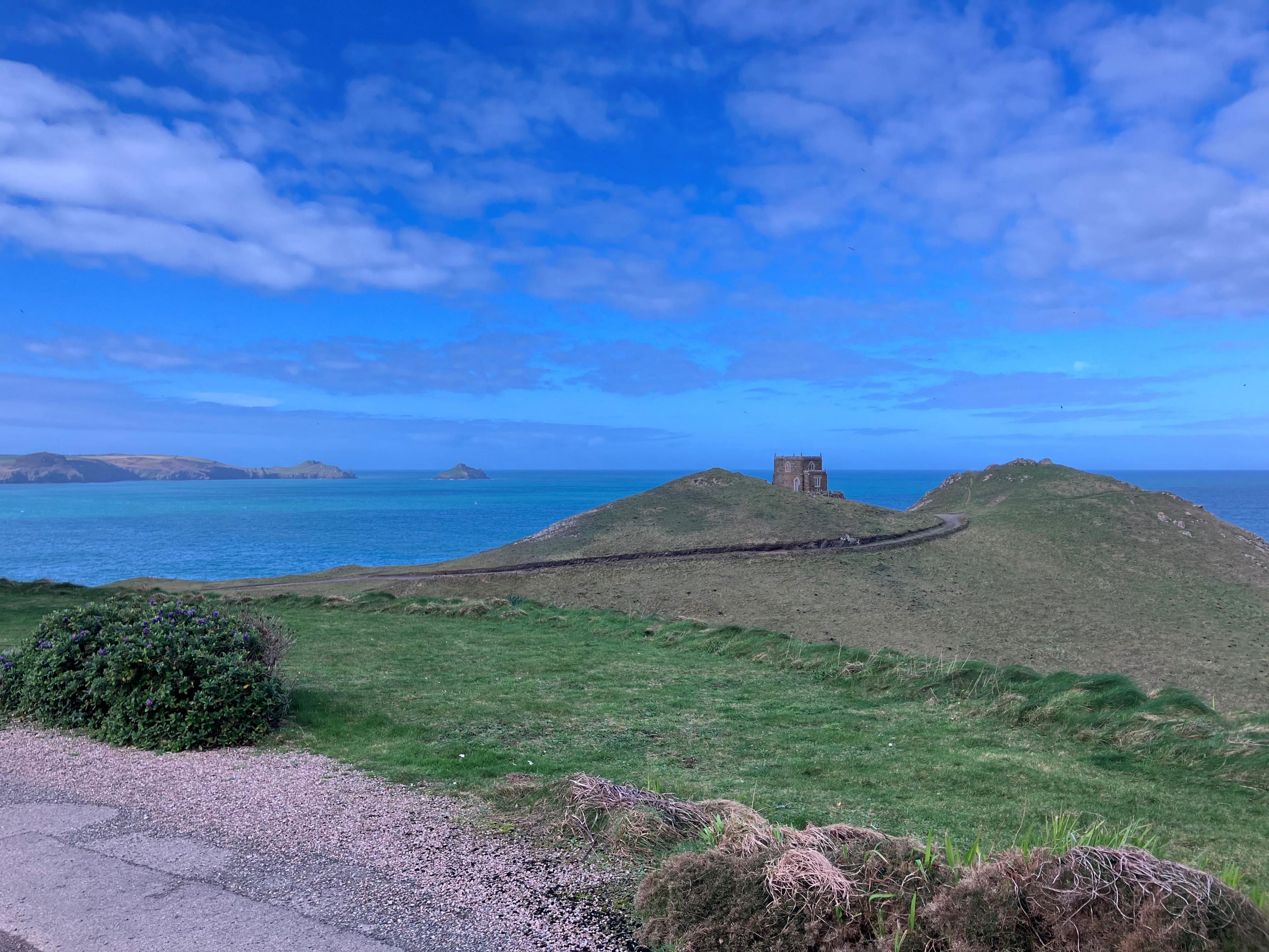 Doyden Castle looking out to the Rumps 