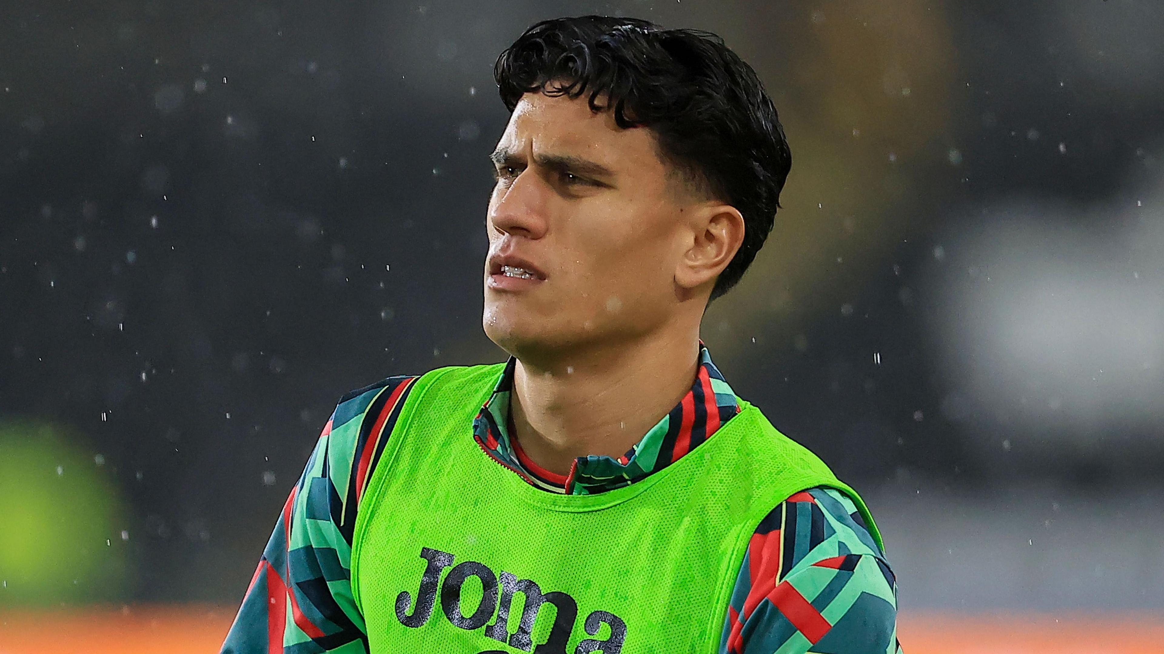 Marko Stamenic warming up before a Swansea game