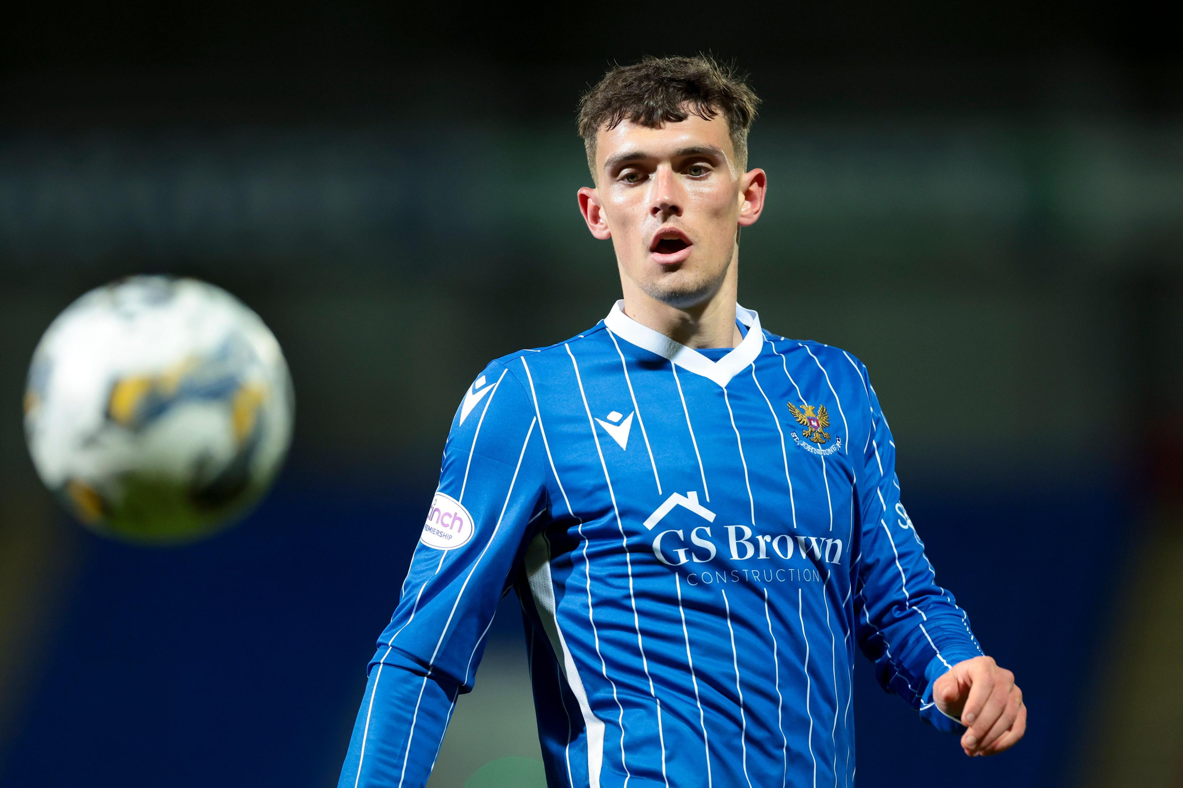 Dara Costelloe in action for St Johnstone