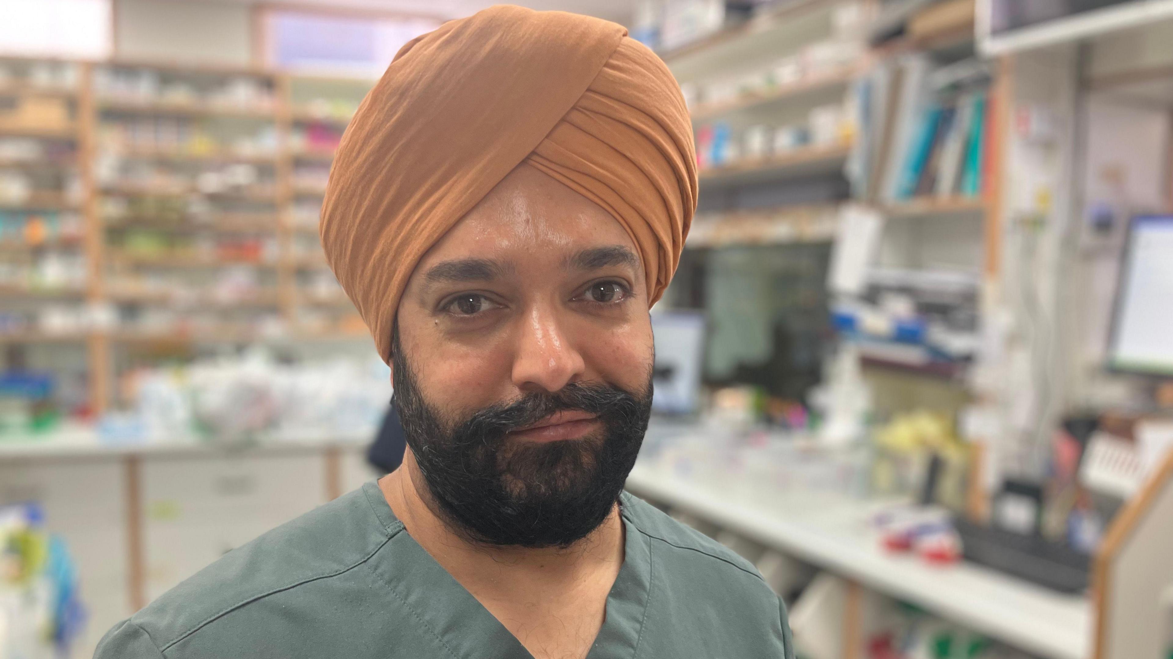 Harvinder Singh manager at Glasshouse Chemist in Nottingham