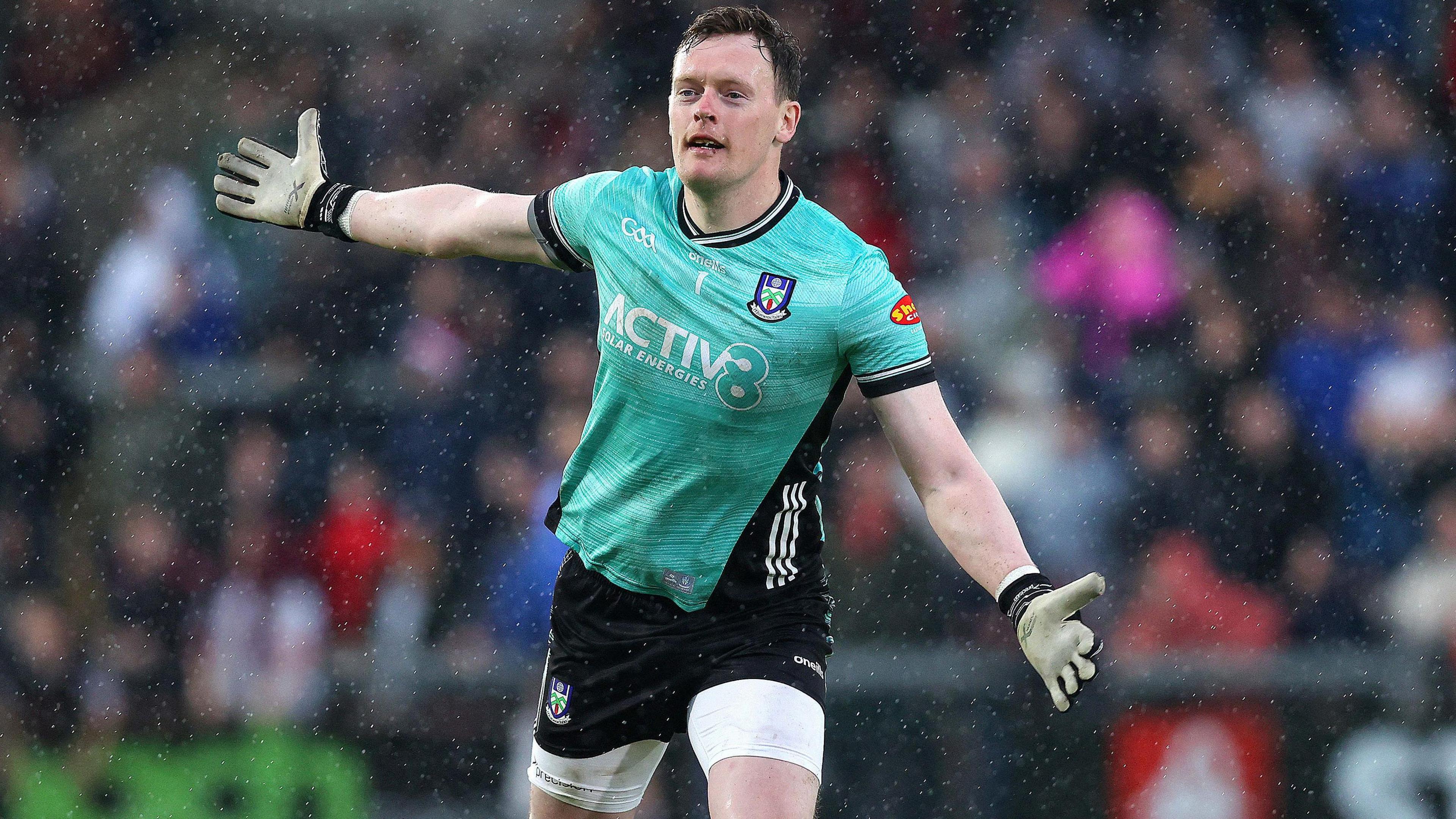 Rory Beggan celebrates his winner against Derry in the semi-final