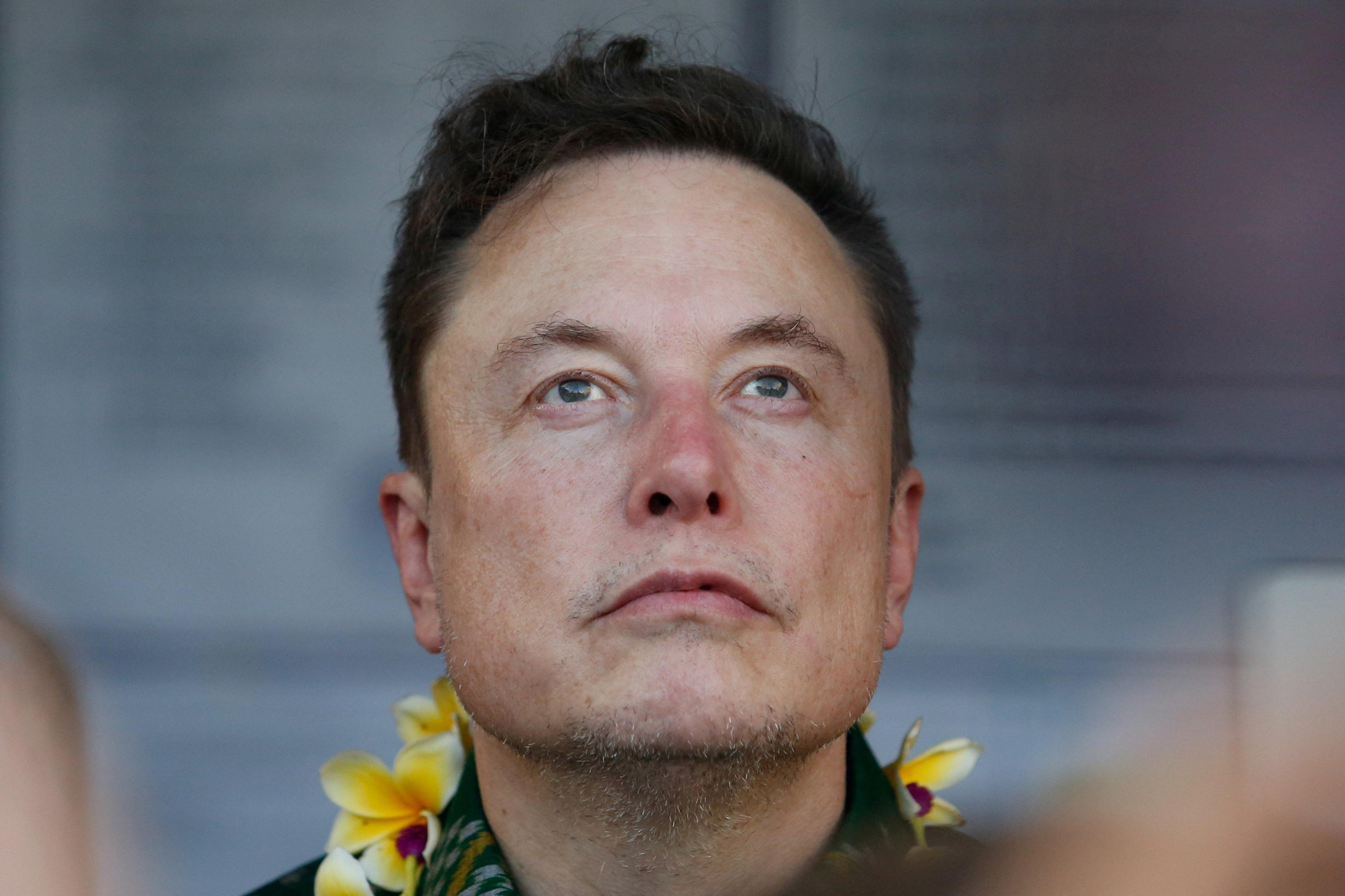 Elon Musk, chief executive officer of SpaceX and Tesla, attends the launch of SpaceX's Starlink internet service in Indonesia at a sub district community health centre in Denpasar, Bali, May 19, 2024