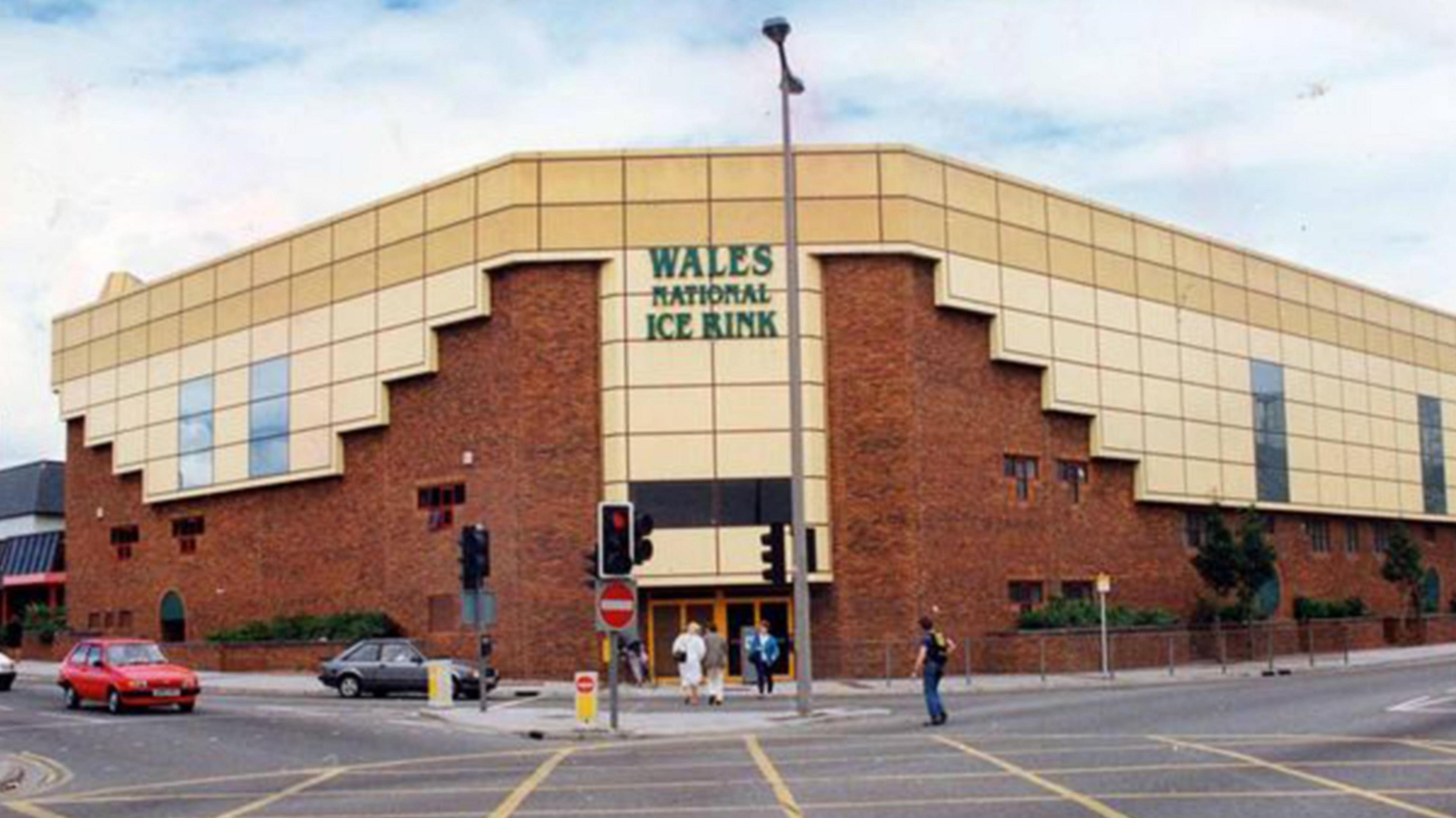 A ground view of the Wales National Ice Rink in Cardiff City Centre before it was demolished.