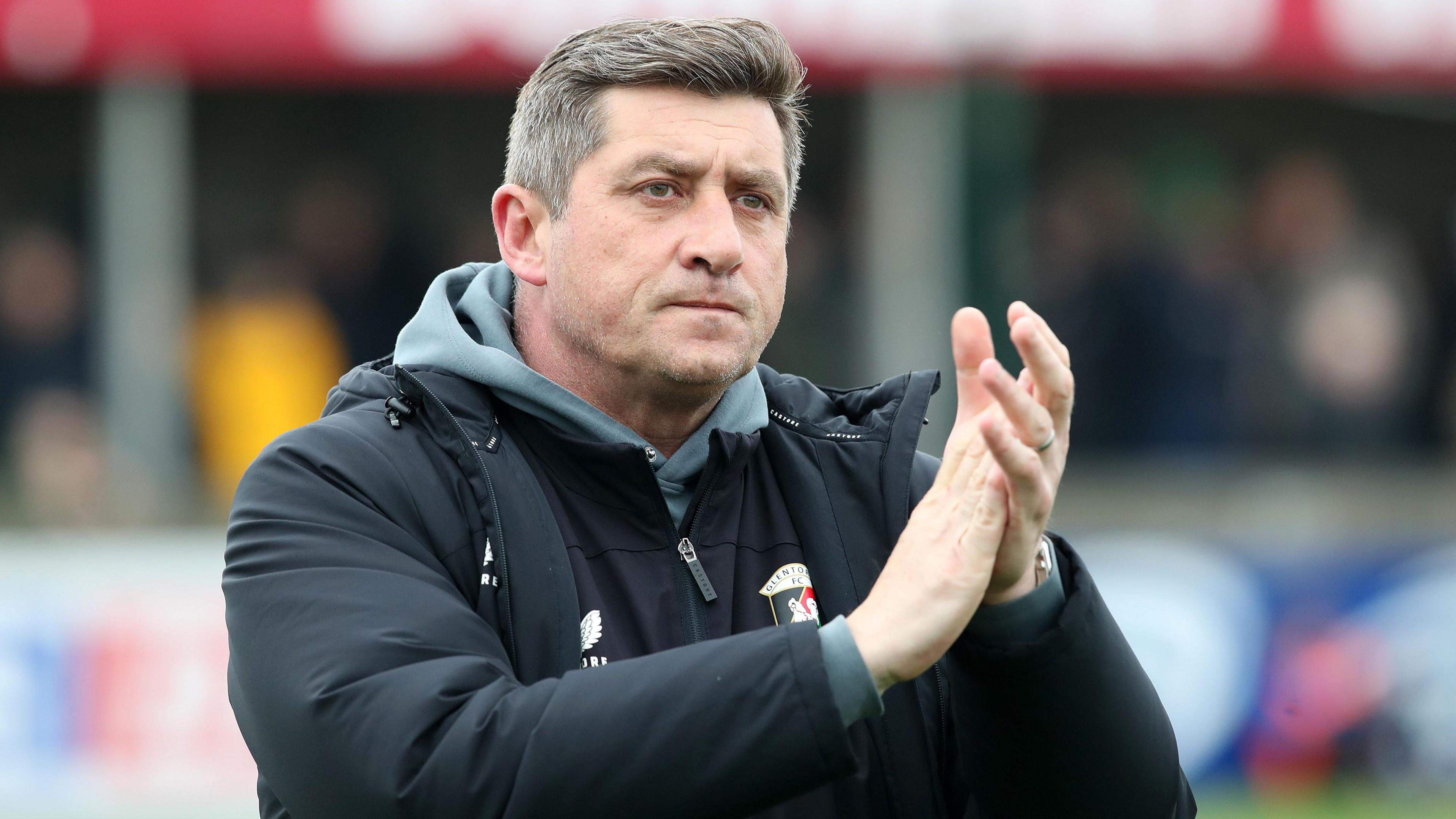 Glentoran manager Declan Devine